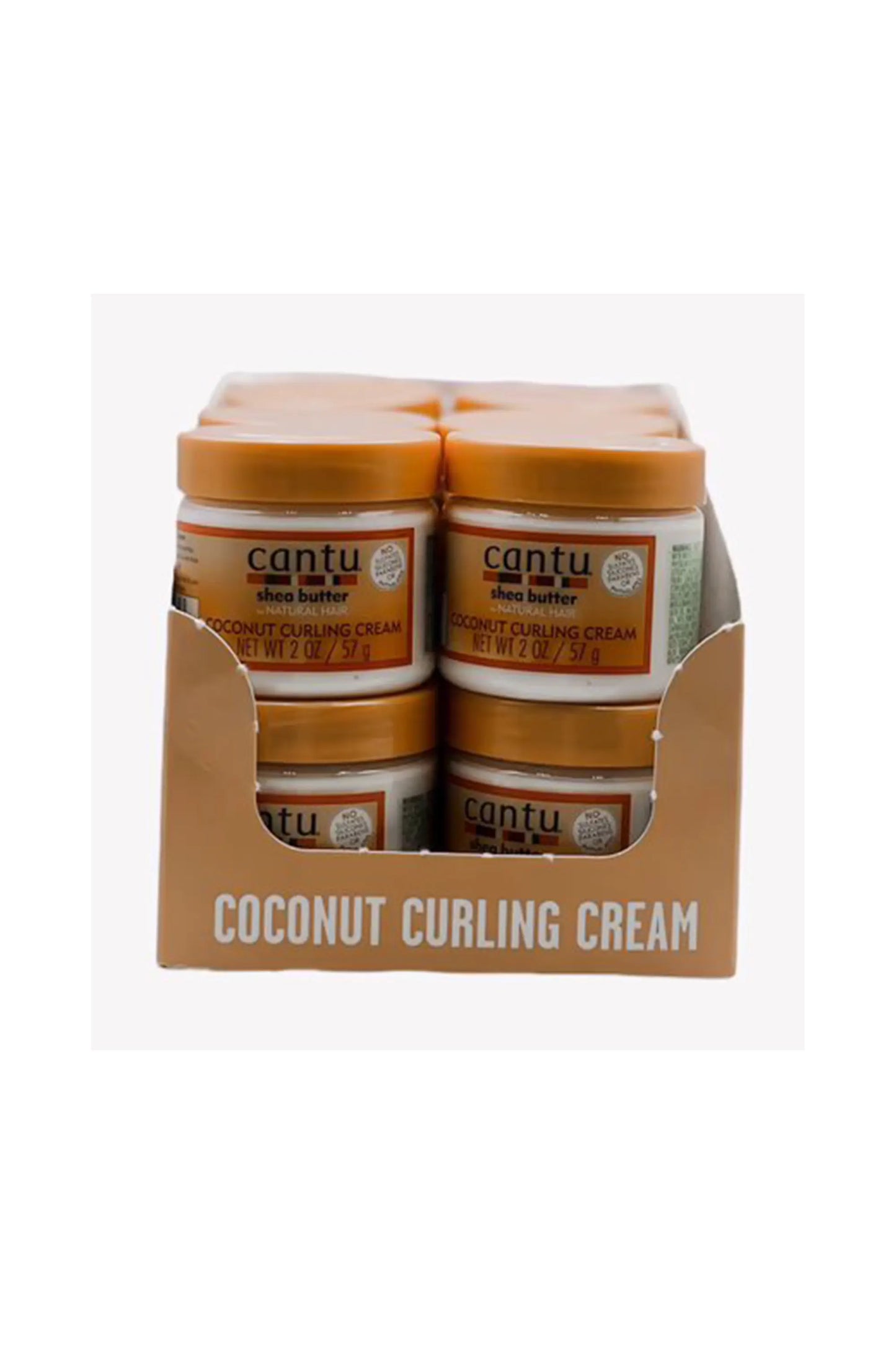 12x Cantu Shea Butter Natural Hair Coconut Curling Cream 57 Gr (Pack Of 12)
