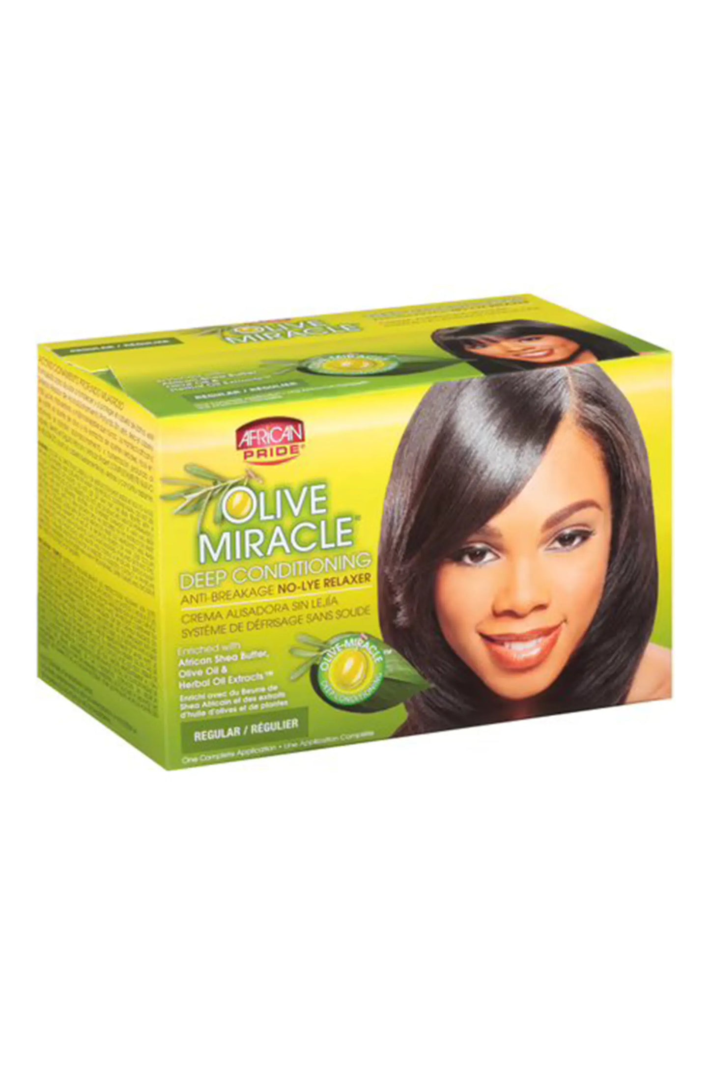 AFRICAN PRIDE OLIVE MIRACLE DEEP CONDITIONING ANTI-BREAKAGE NO-LYE RELAXER -