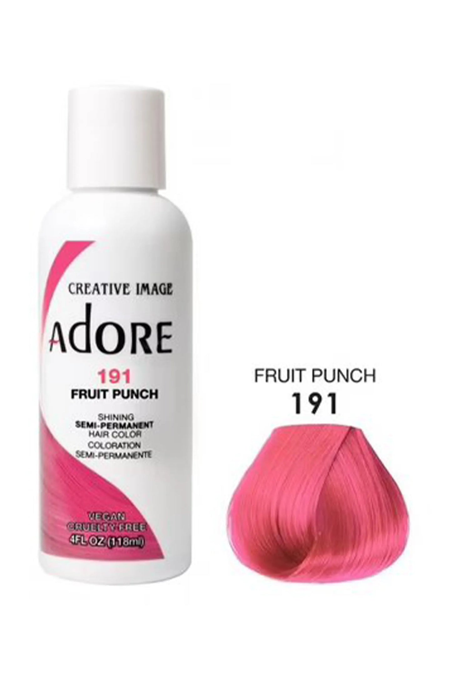 Adore Semi Permanent Hair Color 191 - Fruit Punch 118ml