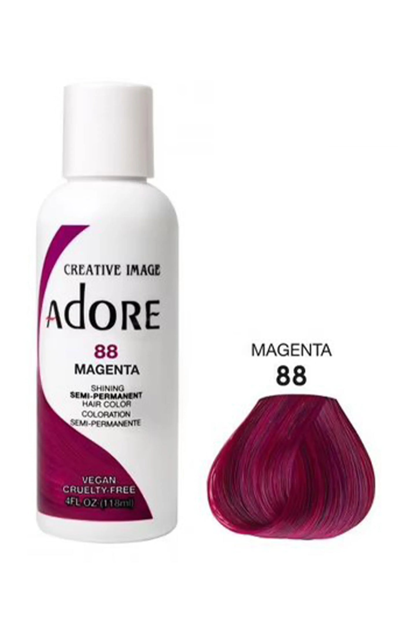 Adore Semi Permanent Hair Color 88 - Magenta 118ml