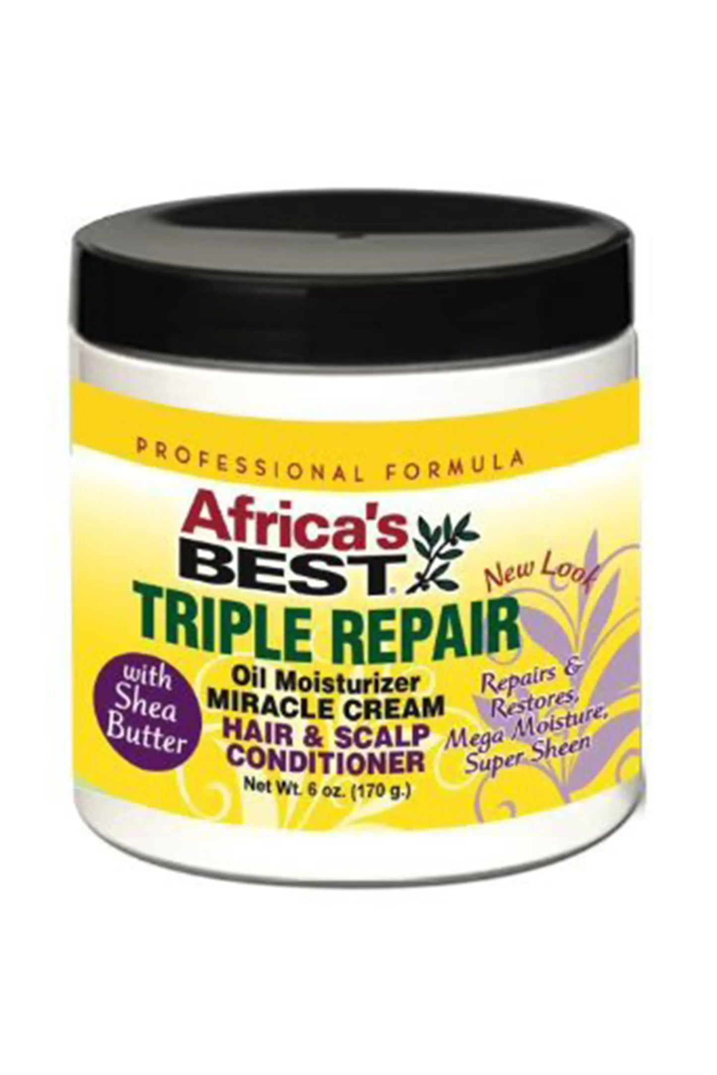 Africa's Best Triple Repair Oil Moisturizer Miracle Cream Conditioner 6oz