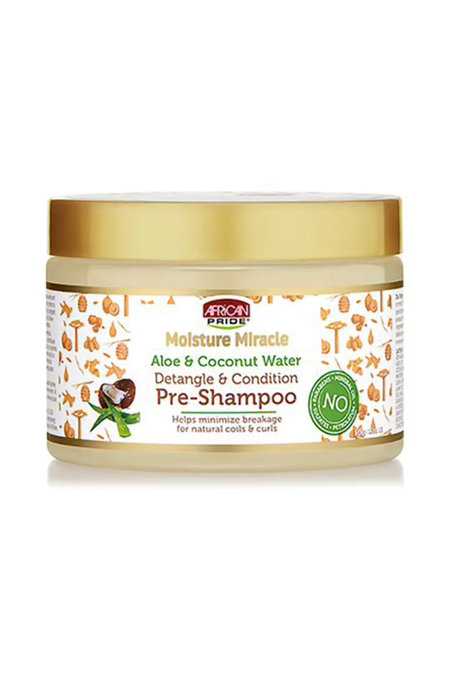 African Pride Moisture Miracle Aloe & Coconut Water Detangle & Condition Pre-Shampoo 340gr