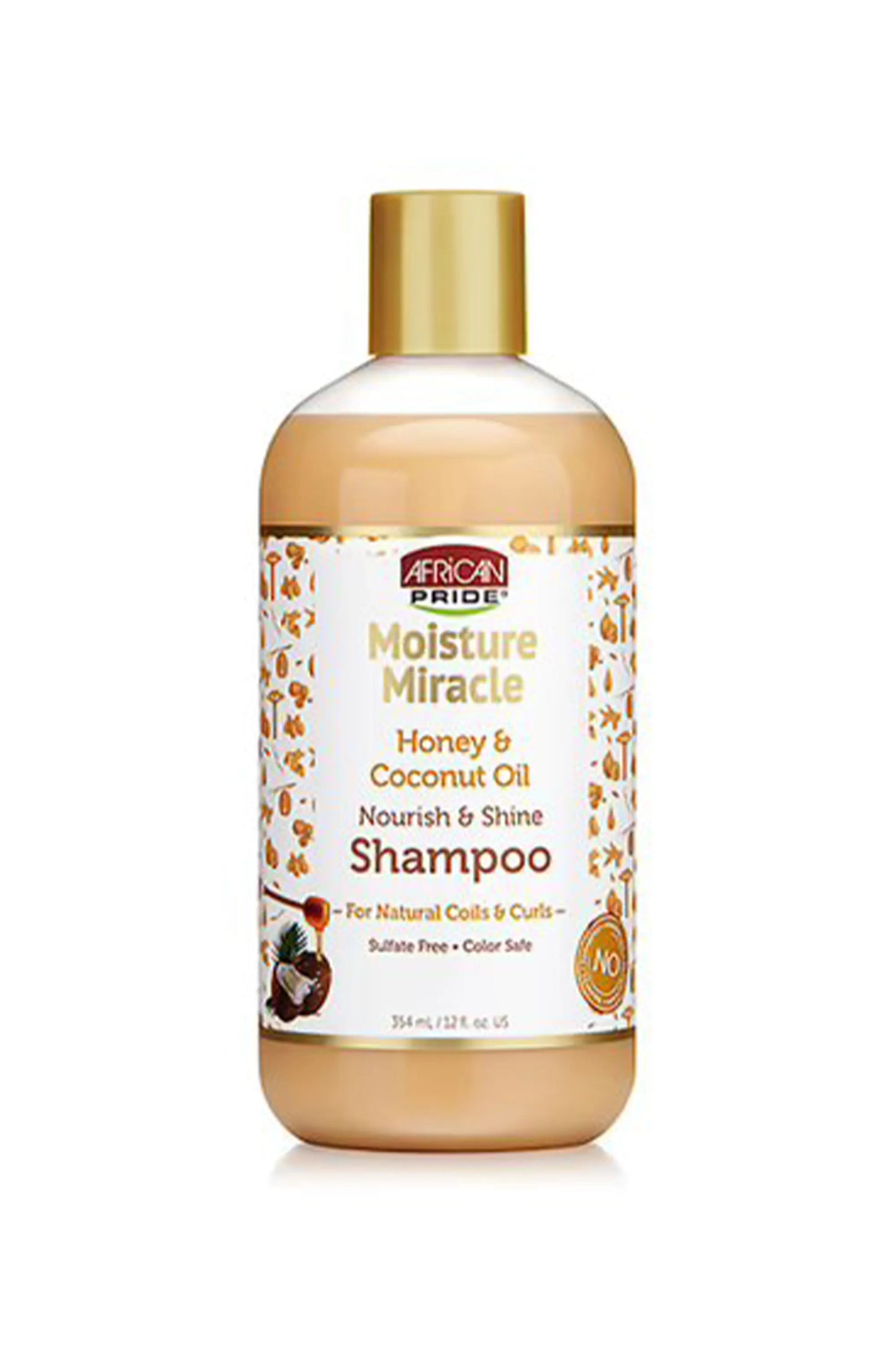 African Pride Moisture Miracle Honey & Coconut Oil Nourish & Shine Shampoo 354ml