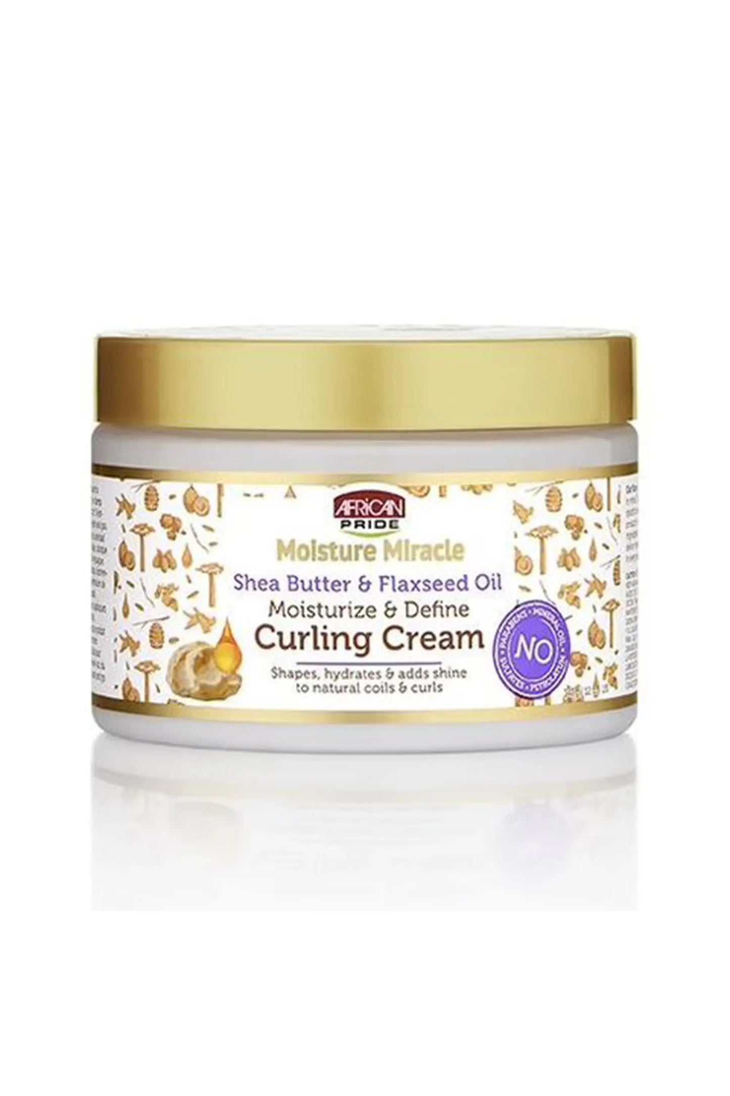 African Pride Moisture Miracle Shea Butter & Flaxseed Oil Curling Cream 340 G