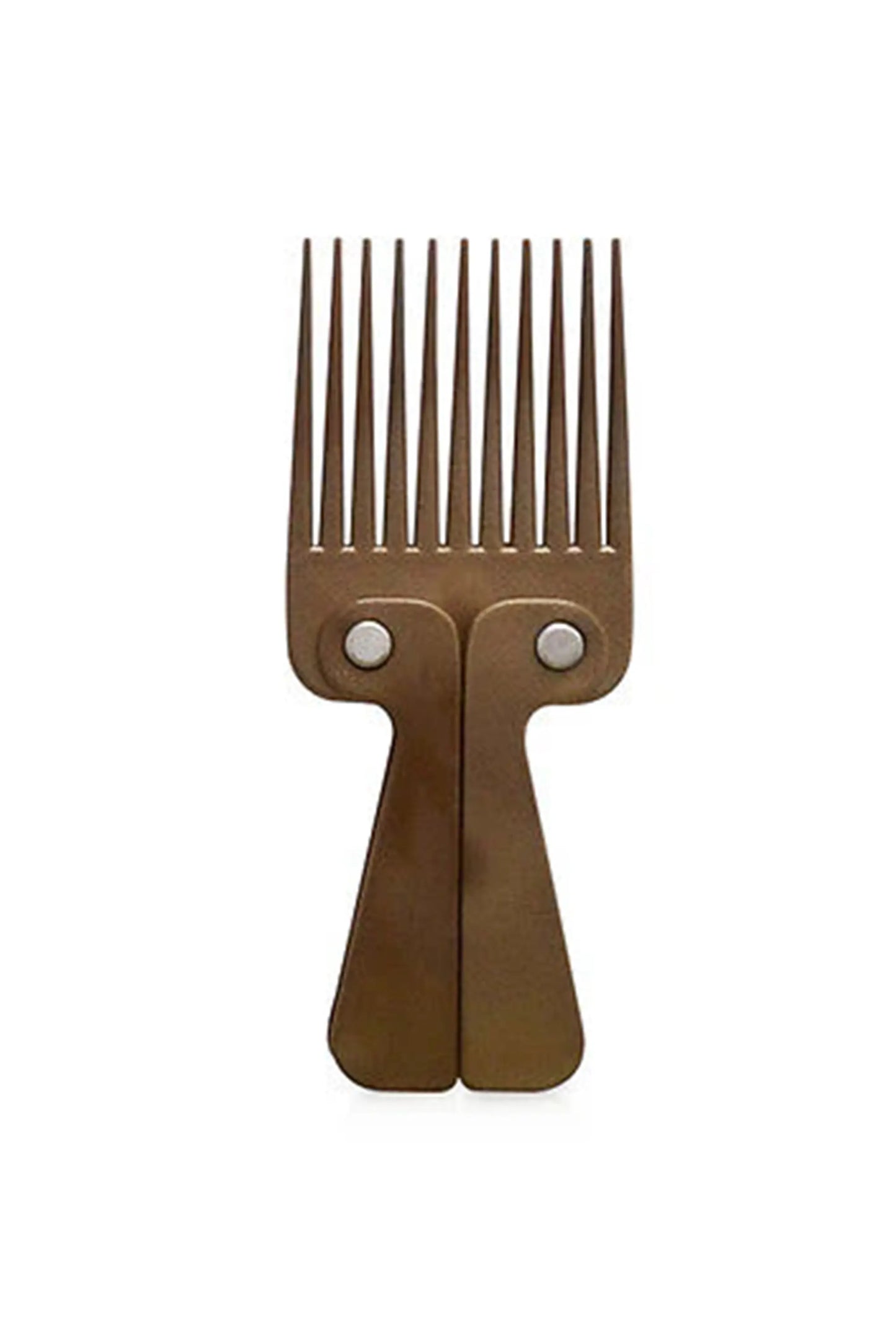 Afro Comb - Imitation Wood Folding