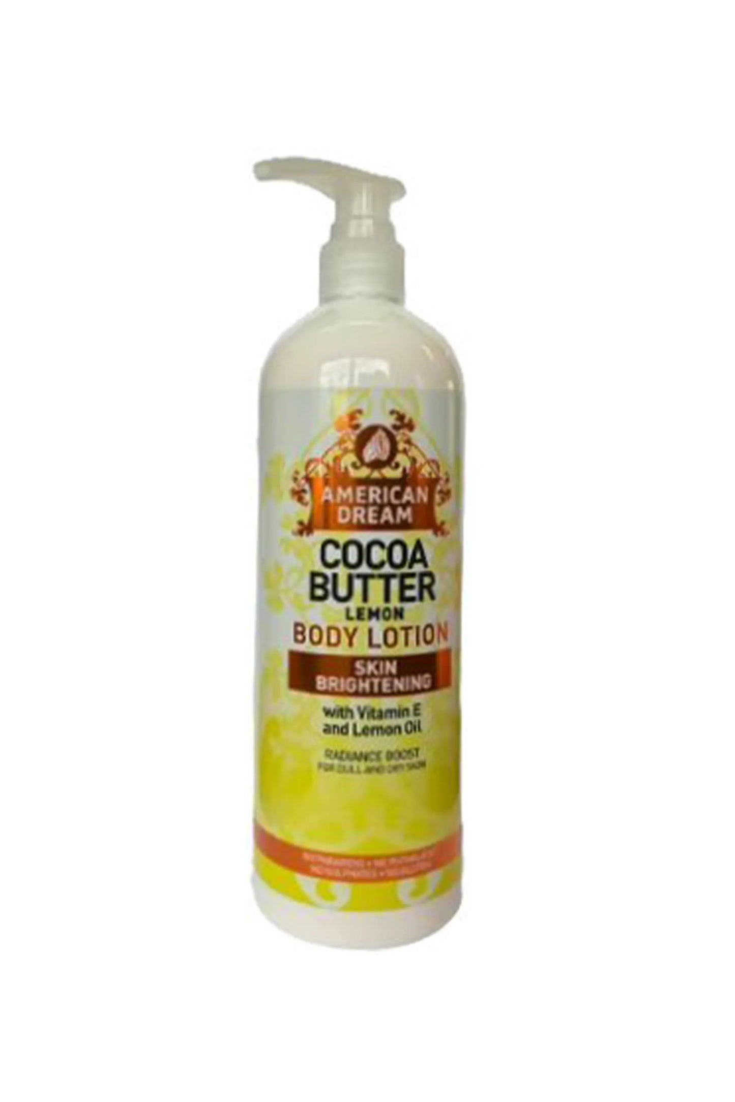 American Dream Cocoa Butter Lemon Body Lotion Vitamin E & Lemon Oil 500ml