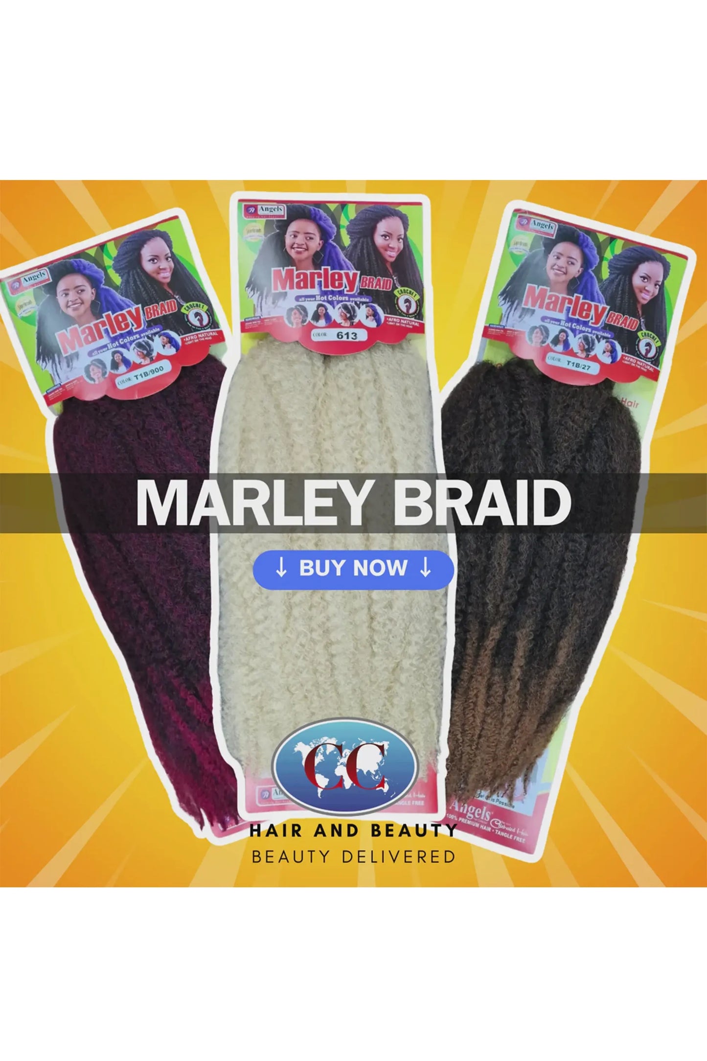 Angels Synthetic Crochet Hair - Marley Braids 120g