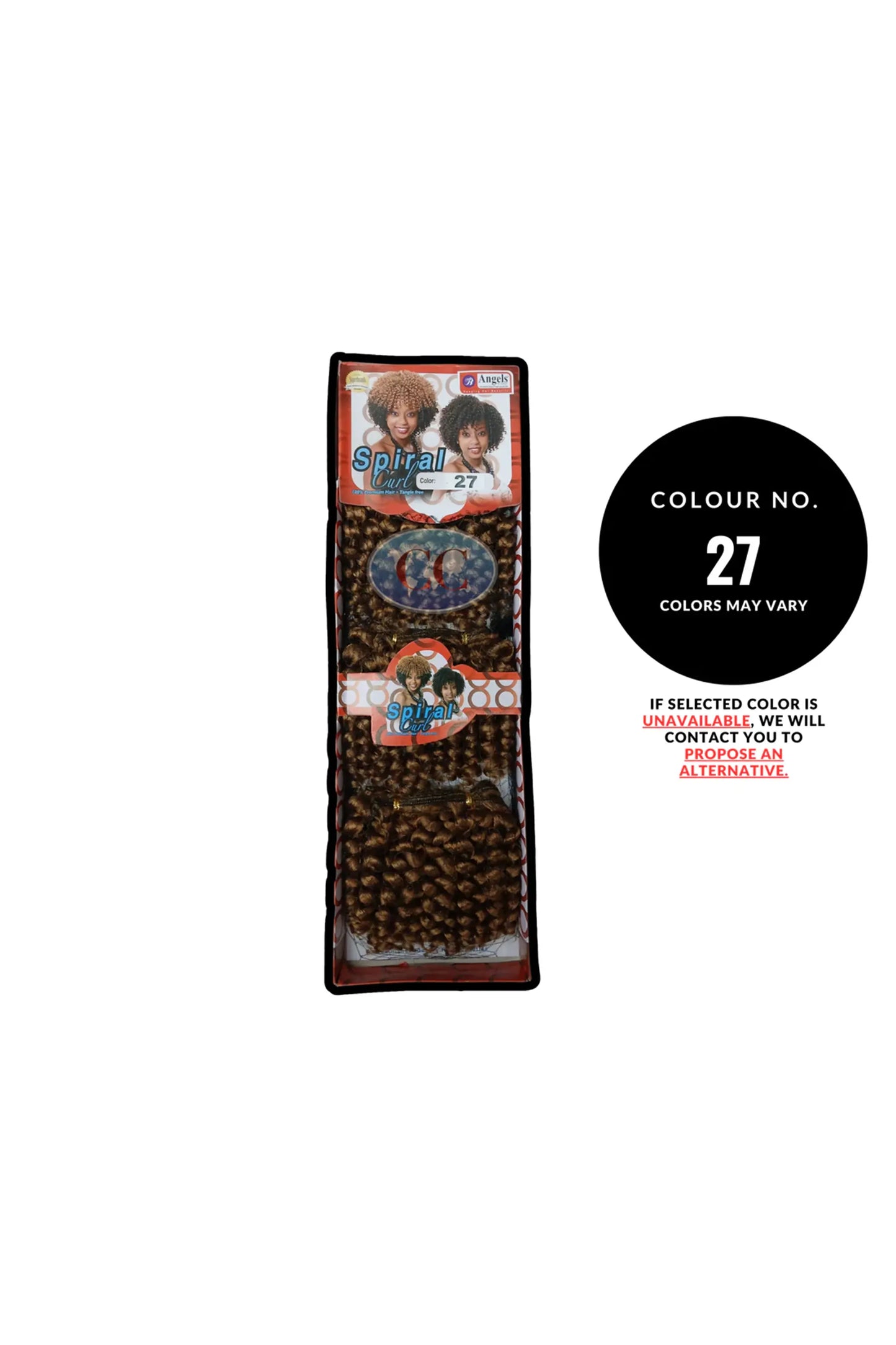 Angels Synthetic Hair - 3 PC Spiral Curly Weave