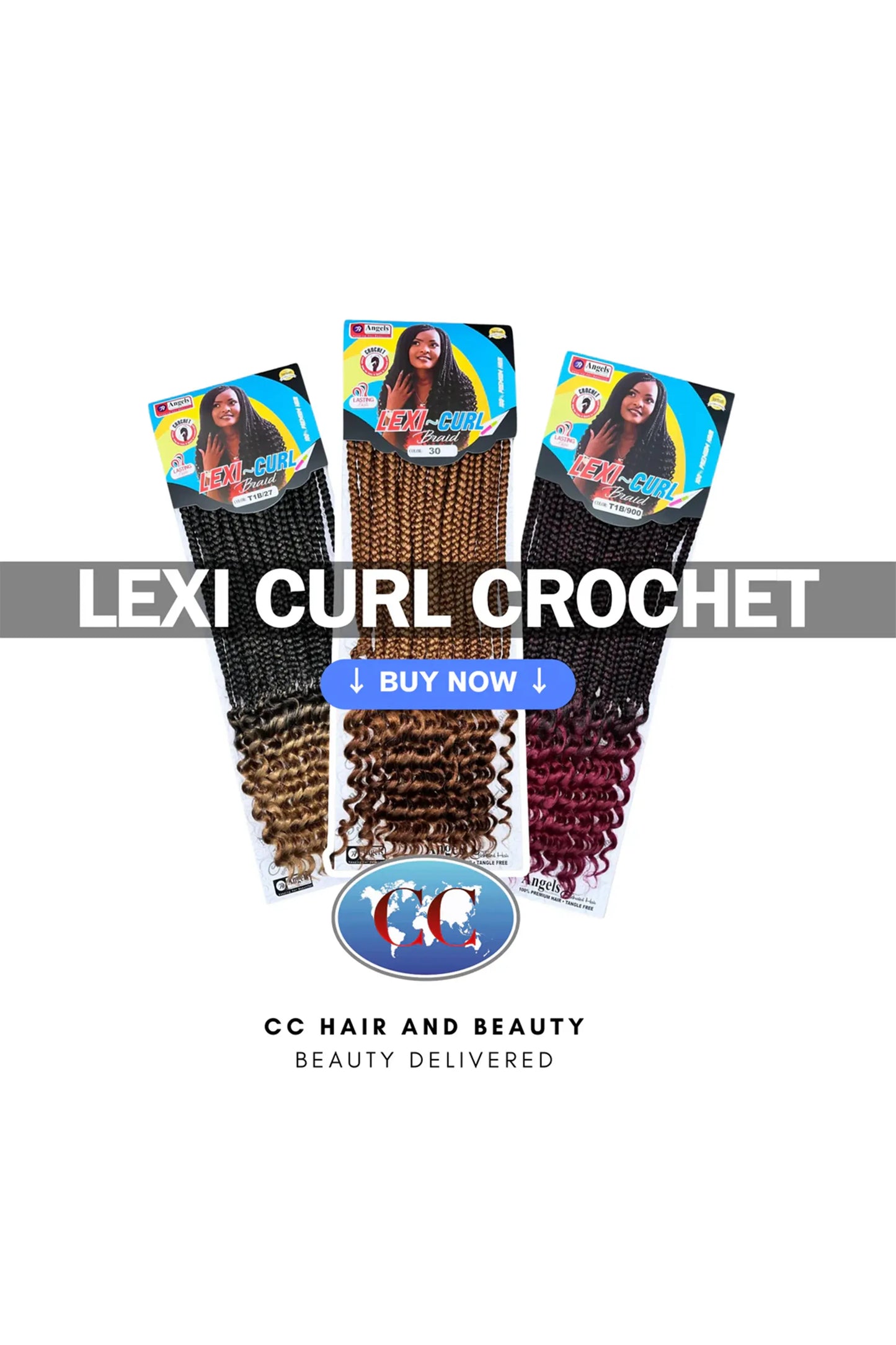 Angels Synthetic Hair Looped Crochet Braid - Lexi Curl