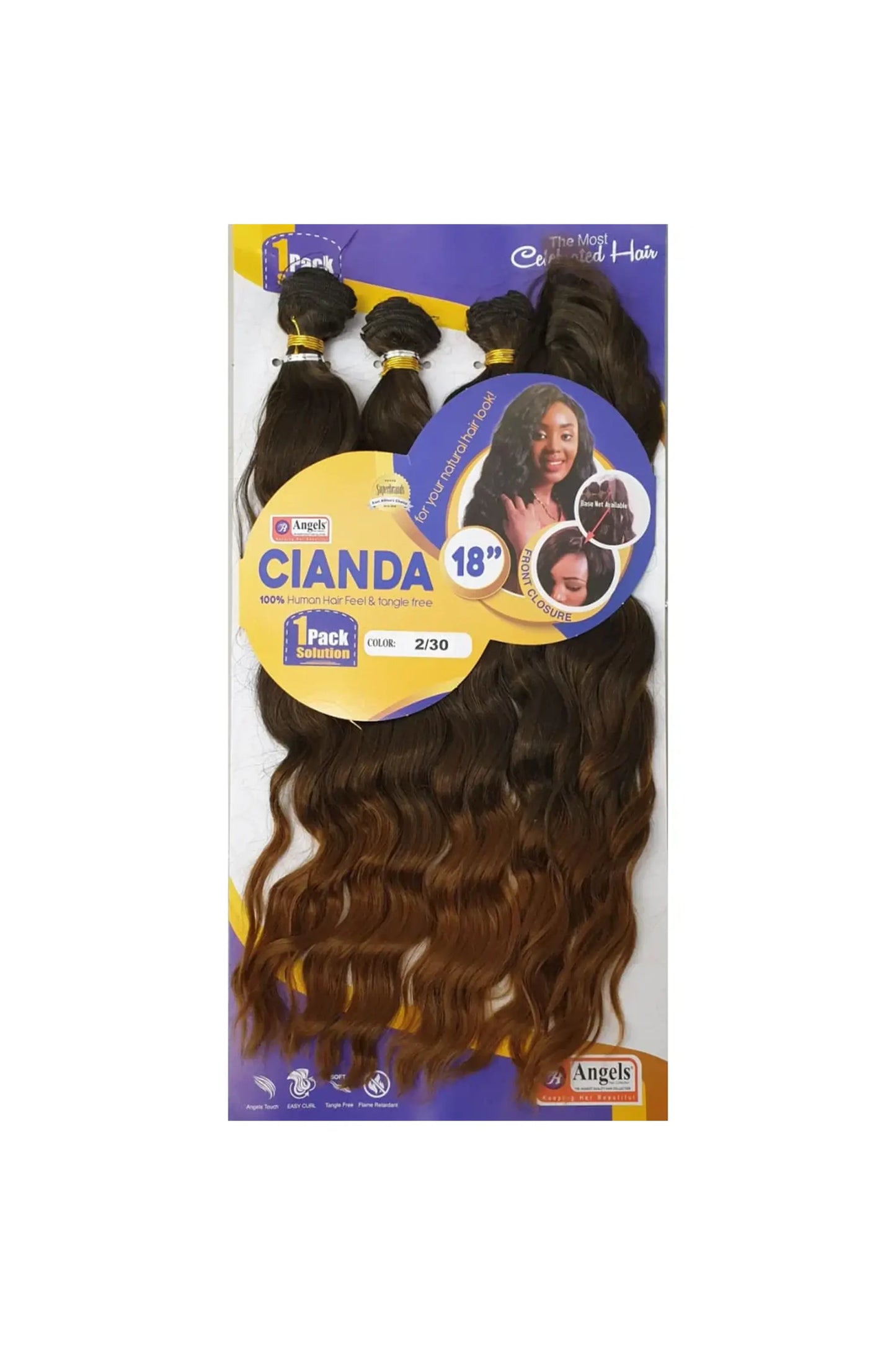 Angels Synthetic Hair Weave - Cianda 18"