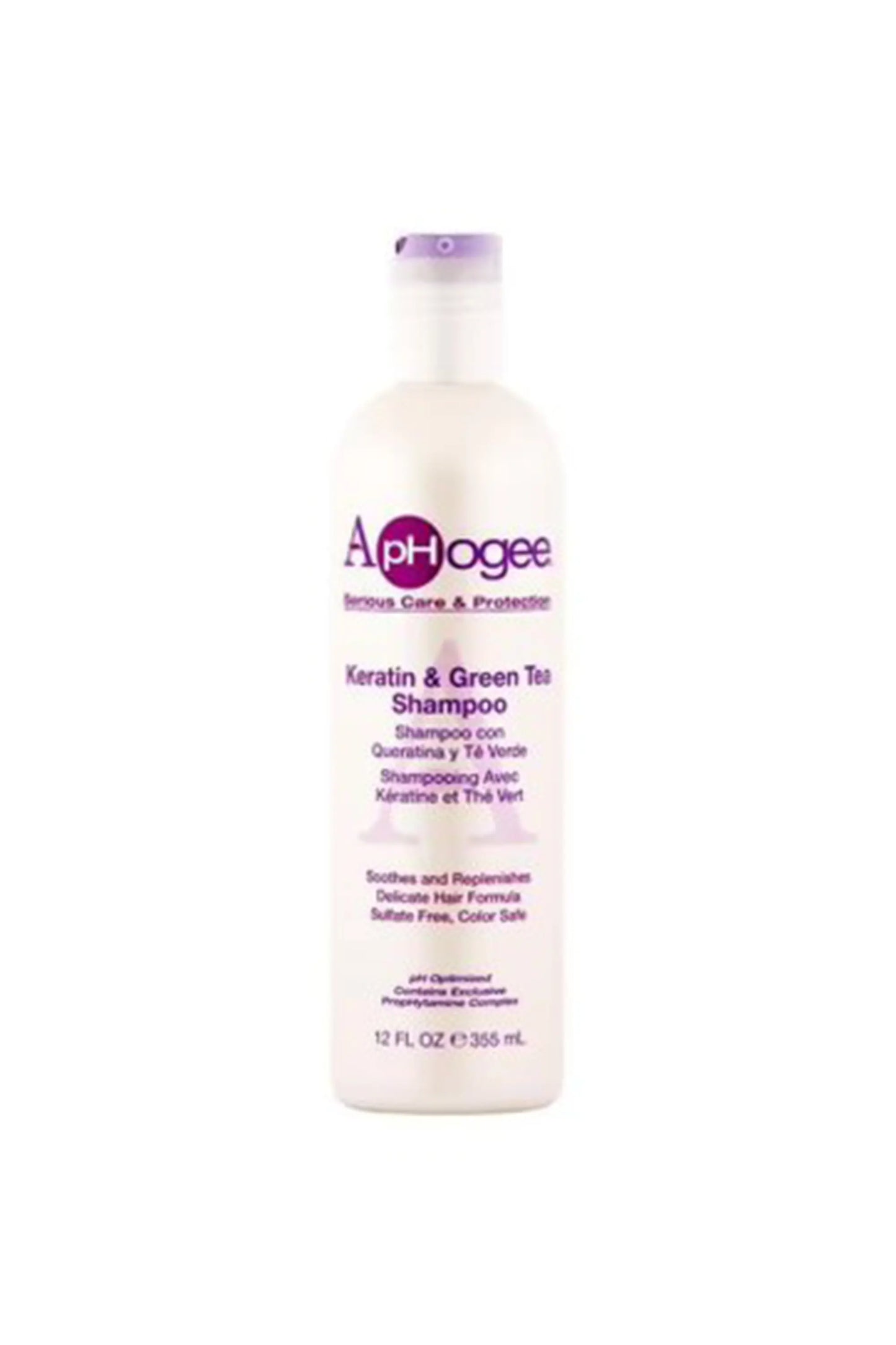 Aphogee Keratin & Green Tea Shampoo 12oz (355ml)
