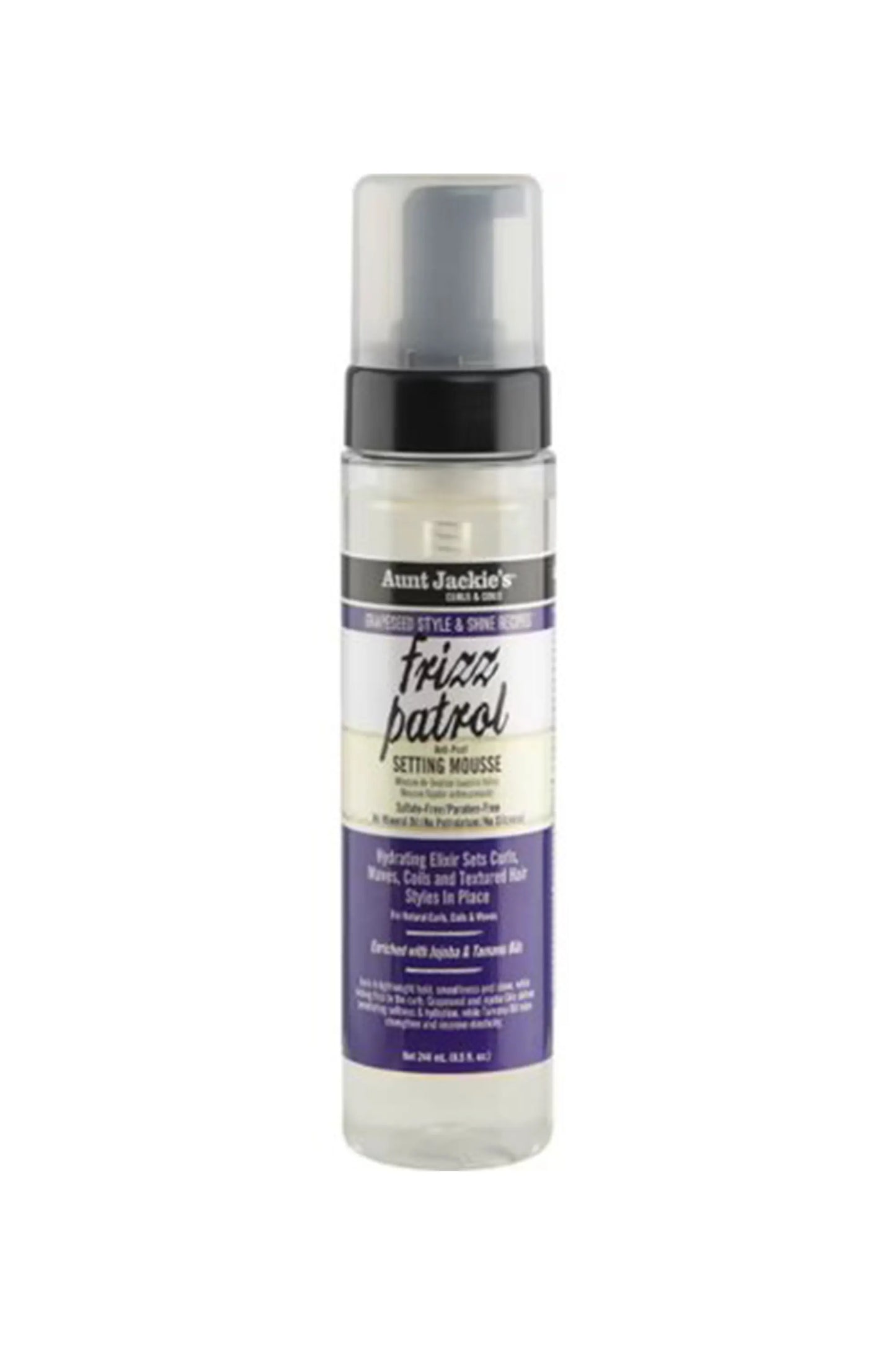 Aunt Jackie's Grapeseed Frizz Patrol Setting Mousse 244 Ml
