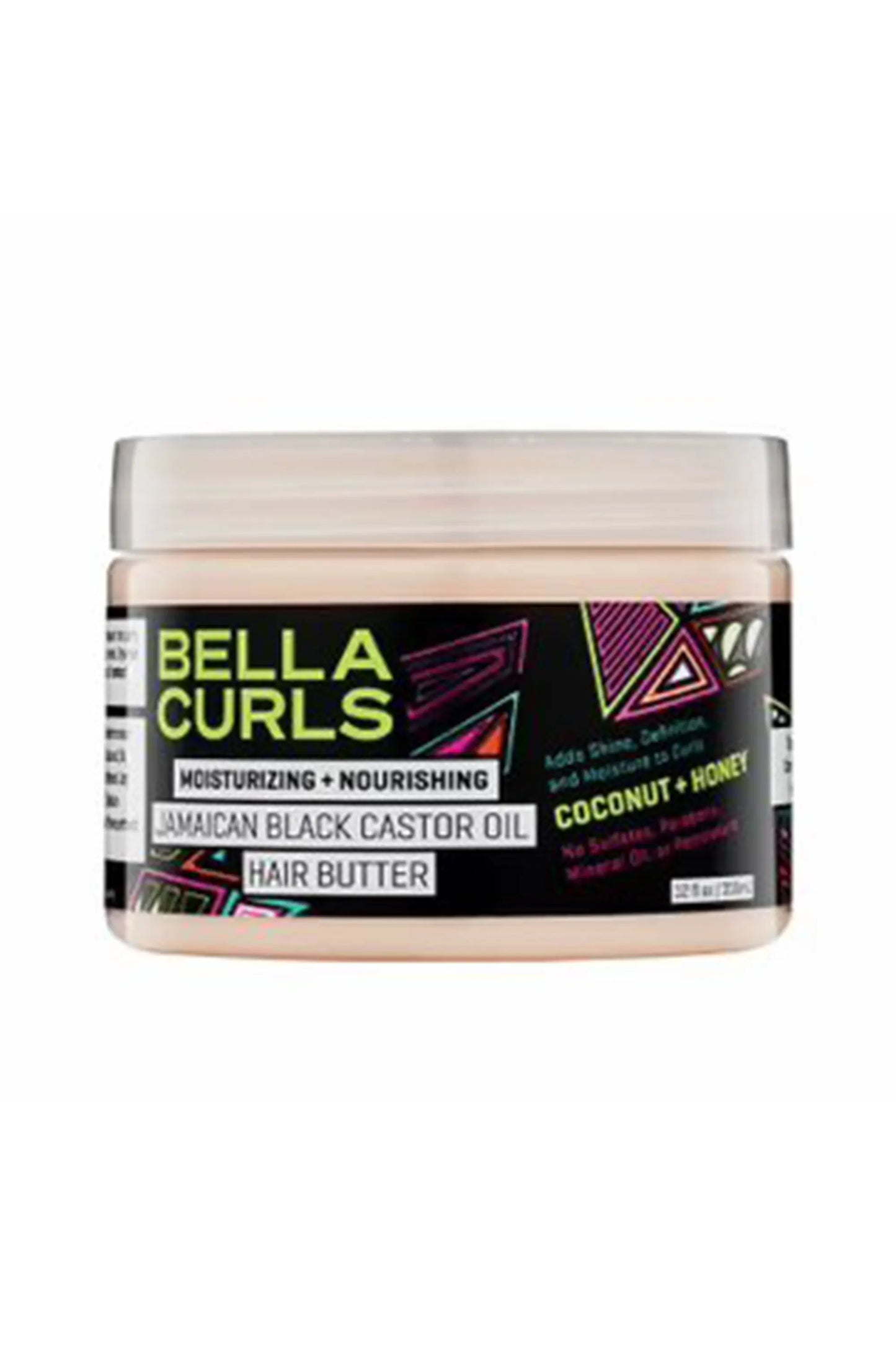Bella Curls Moisturizing Nourishing Jamaican Black Caster Oil Hair Butter 12 Oz