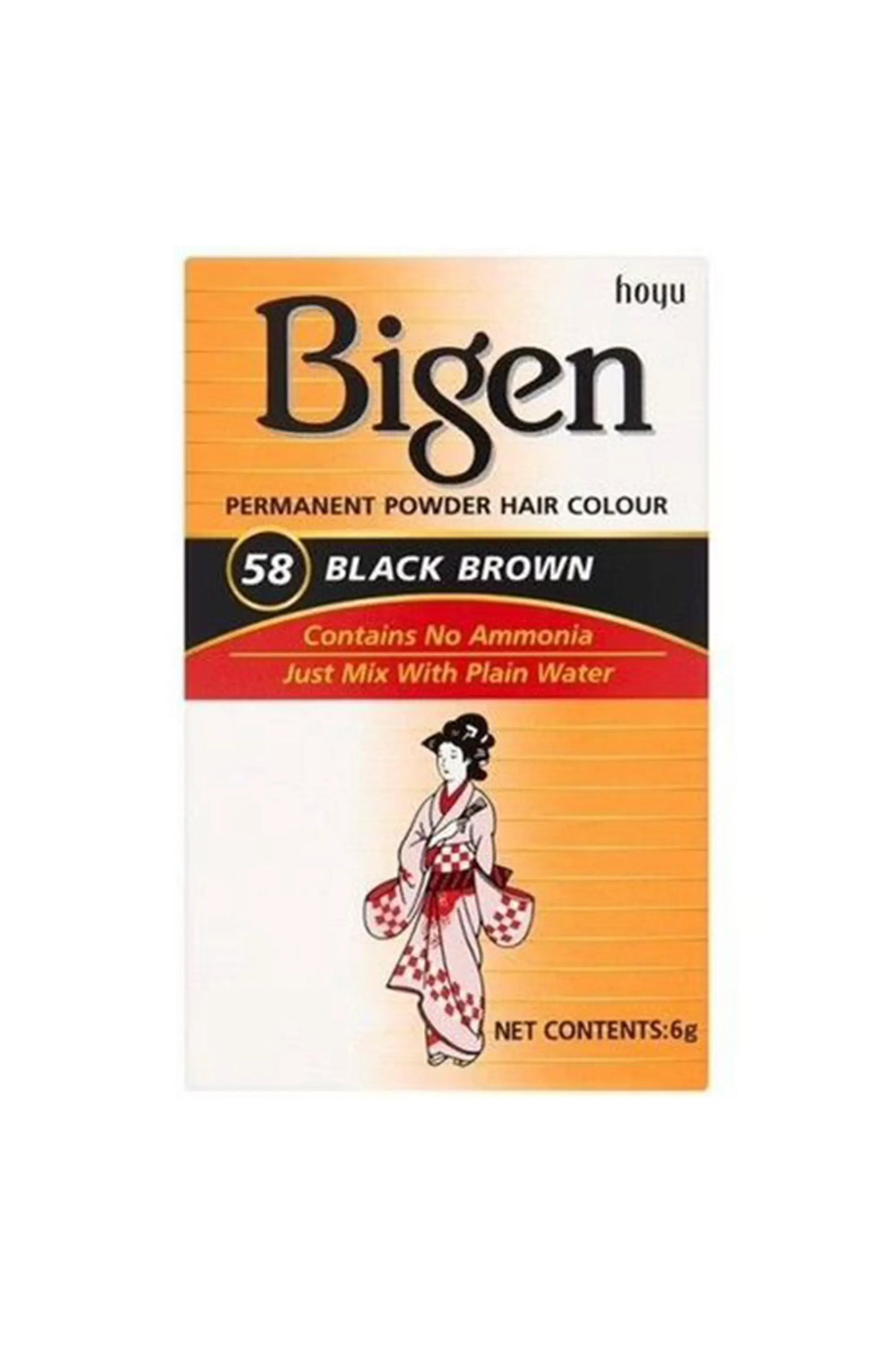 Bigen Hair Color Black Brown No. 58