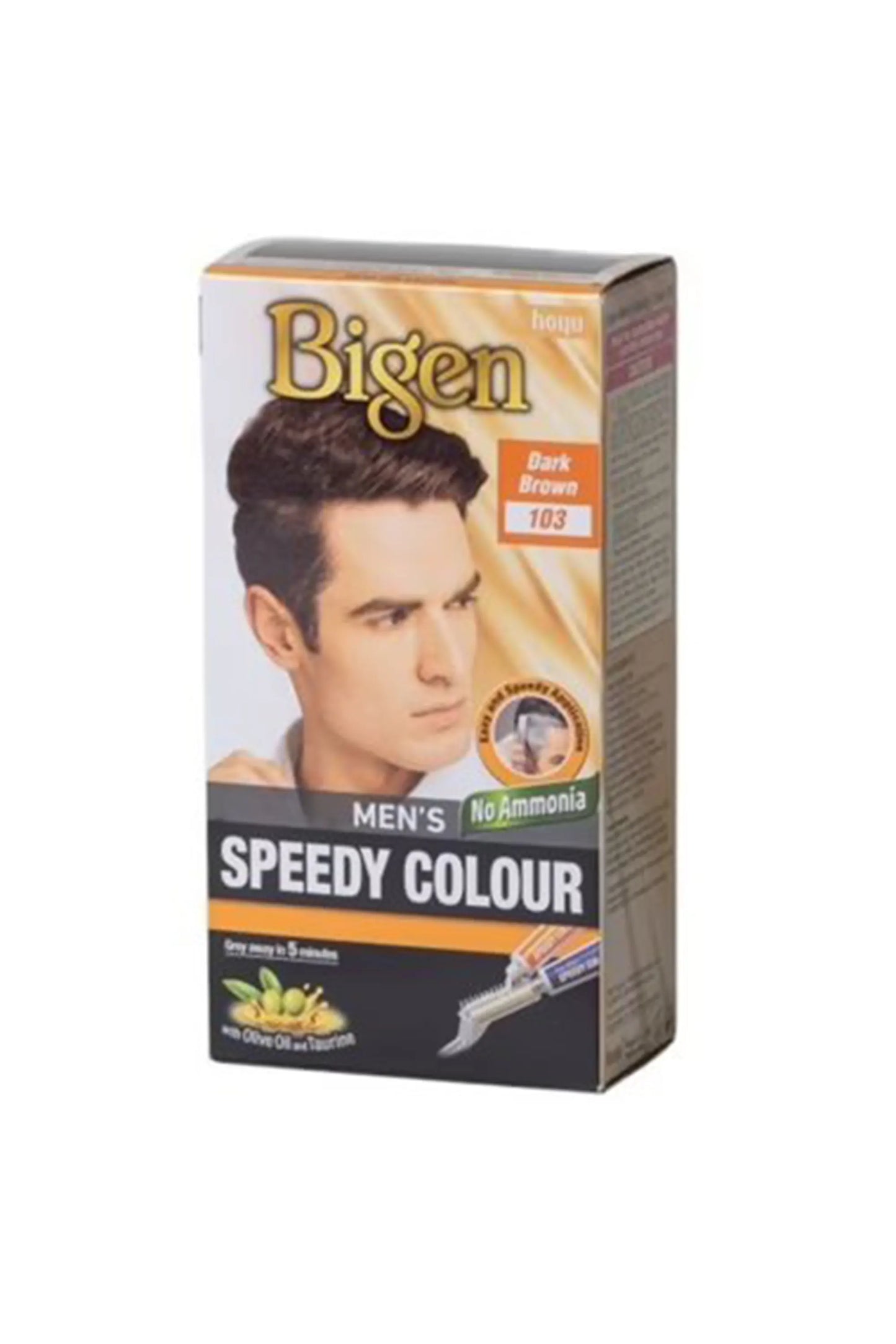 Bigen Mens Speedy Hair Color Dark Brown 103