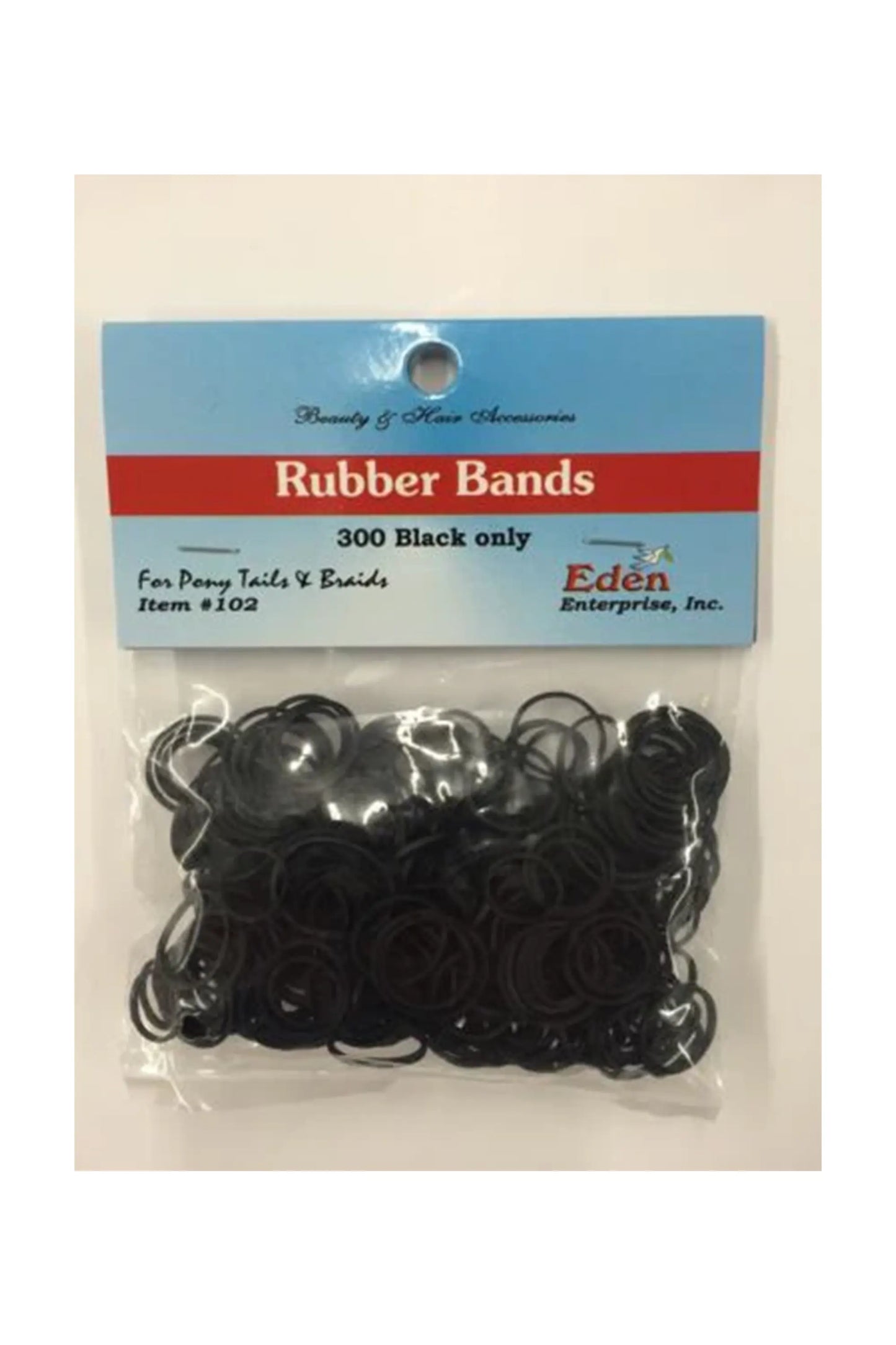 Black Rubber Bands For Ponytails And Braids 300Ct
