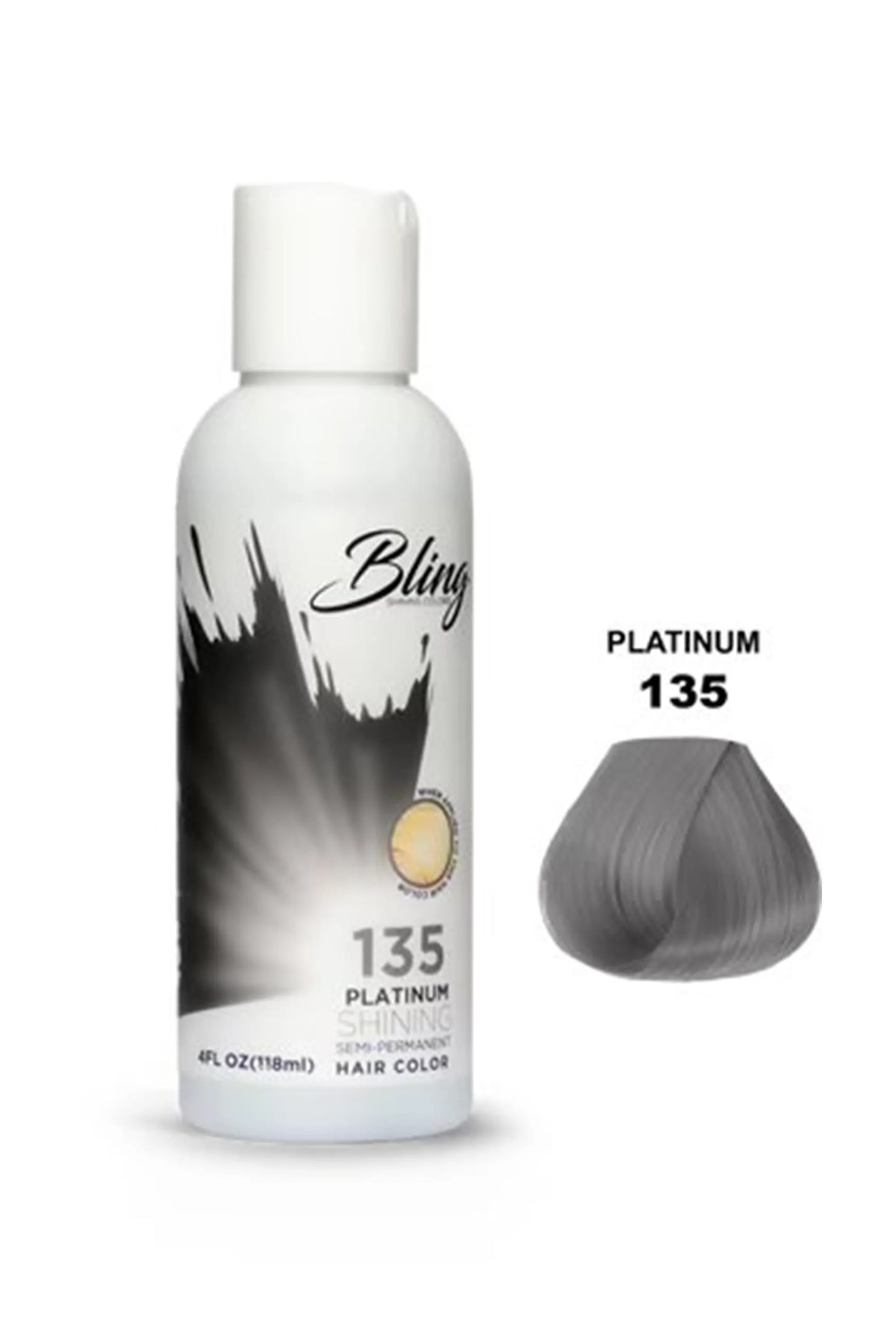 Bling Semi Permanent Hair Color 135 - Platinum 118 Ml