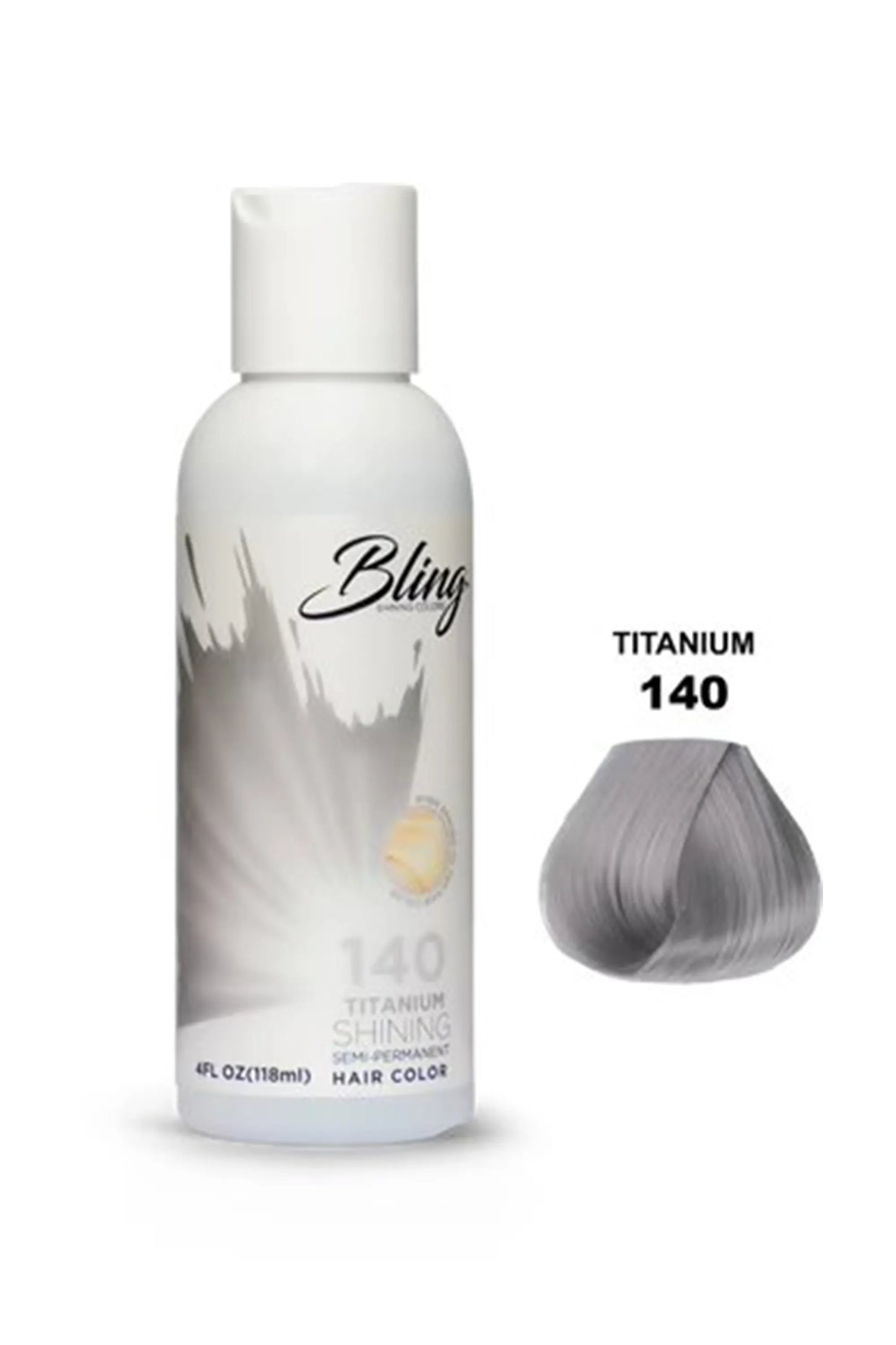 Bling Semi Permanent Hair Color 140 - Titanium 118 Ml