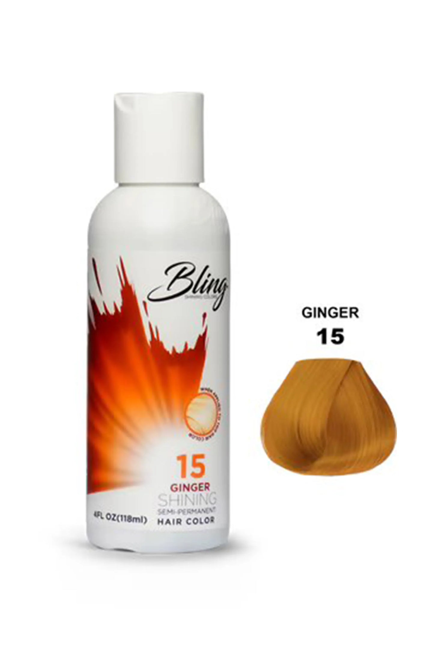 Bling Semi Permanent Hair Color 15- Ginger 118 Ml