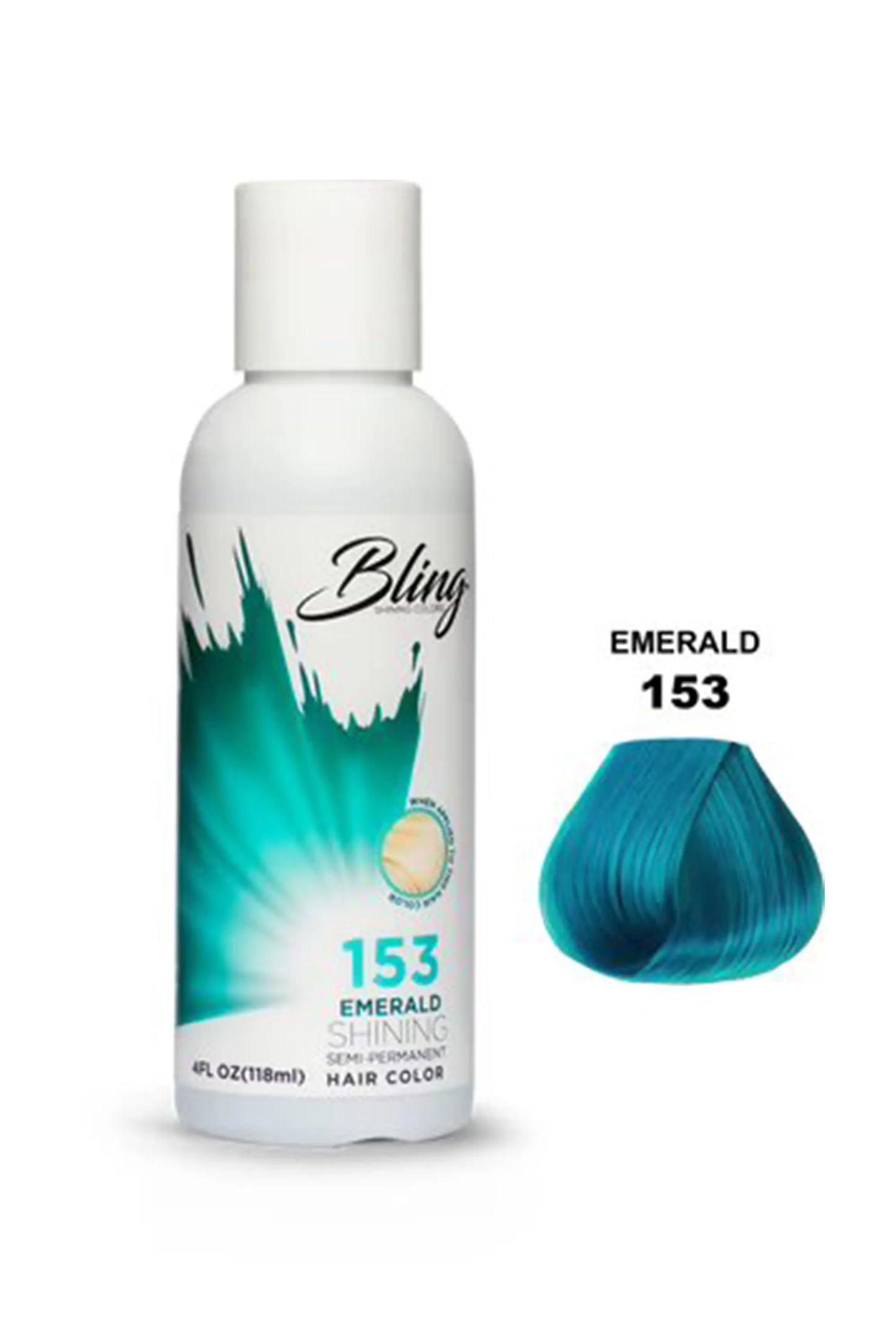 Bling Semi Permanent Hair Color 153 - Emerald 118 Ml