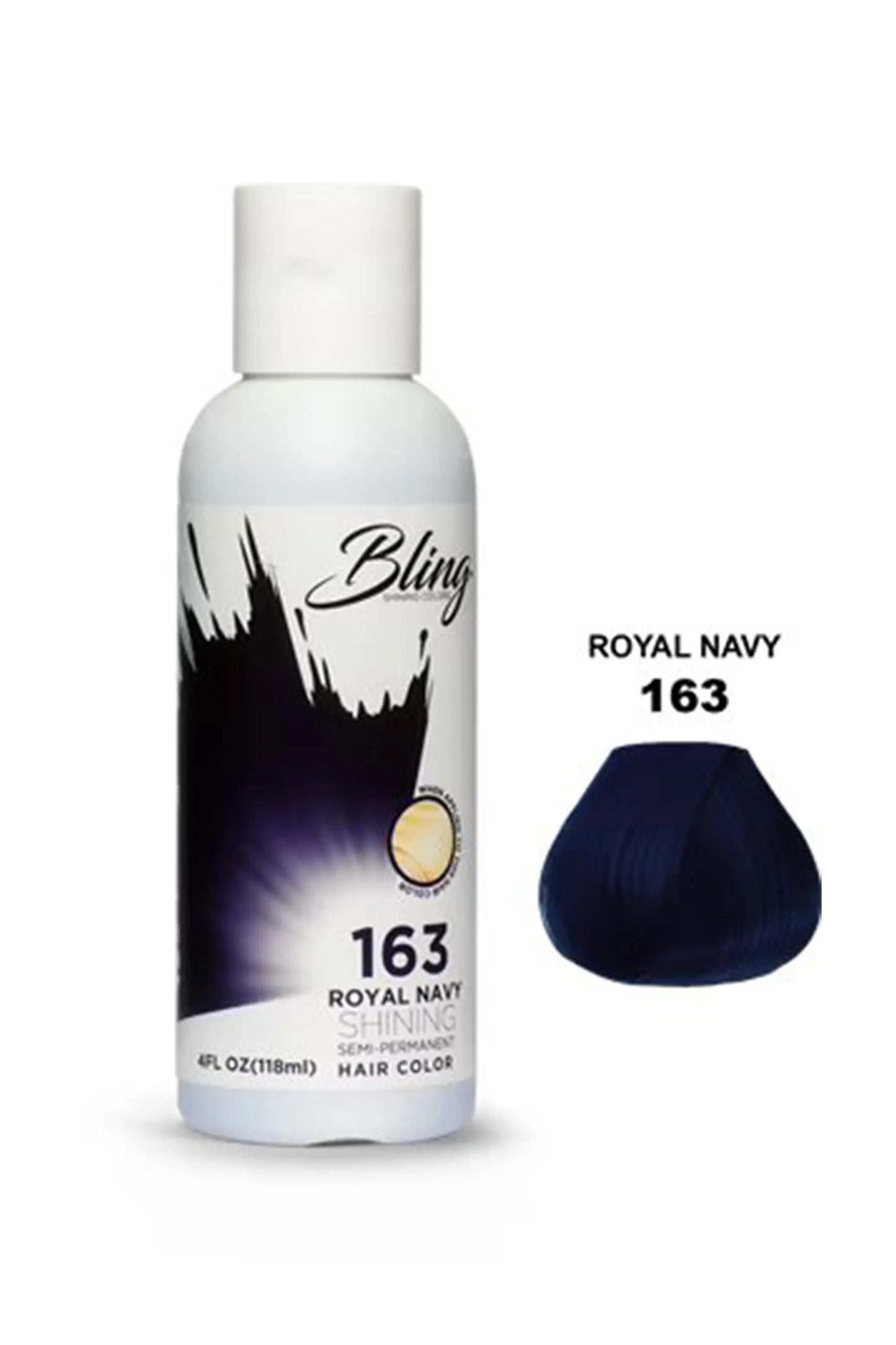Bling Semi Permanent Hair Color 163 - Royal Navey 118 Ml