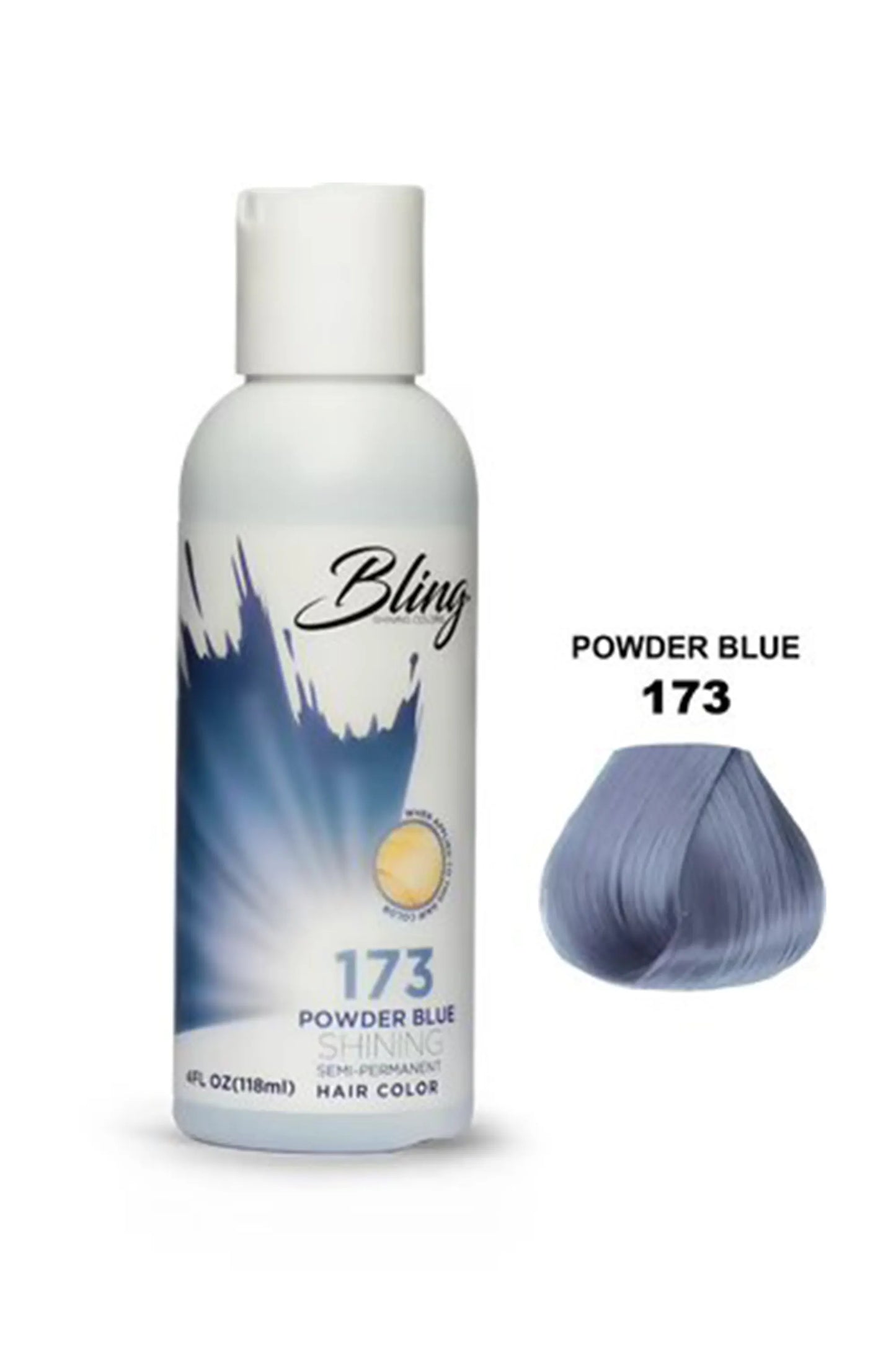 Bling Semi Permanent Hair Color 173 - Powder Blue 118 Ml