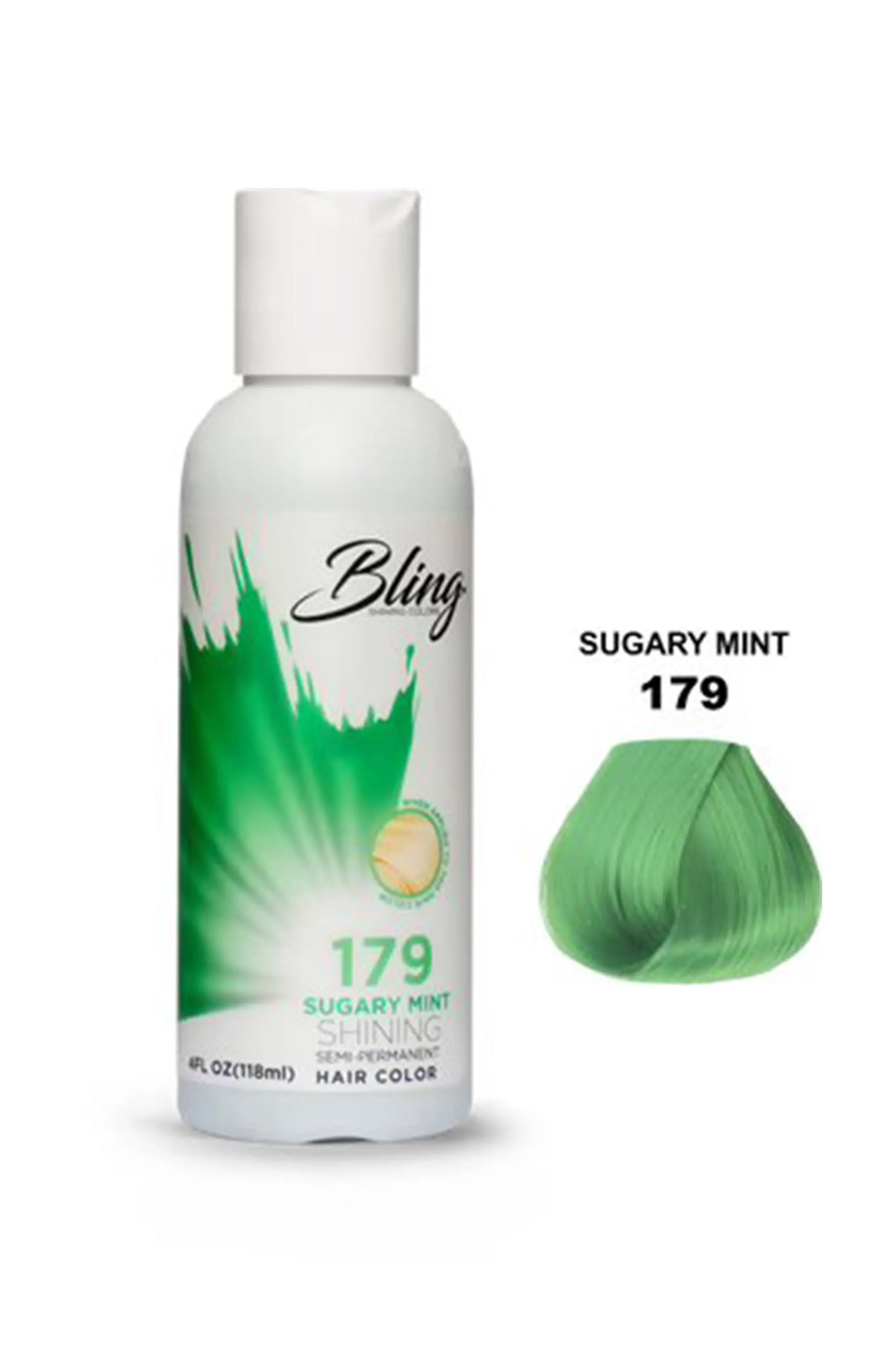Bling Semi Permanent Hair Color 179 - Sugary Mint 118 Ml
