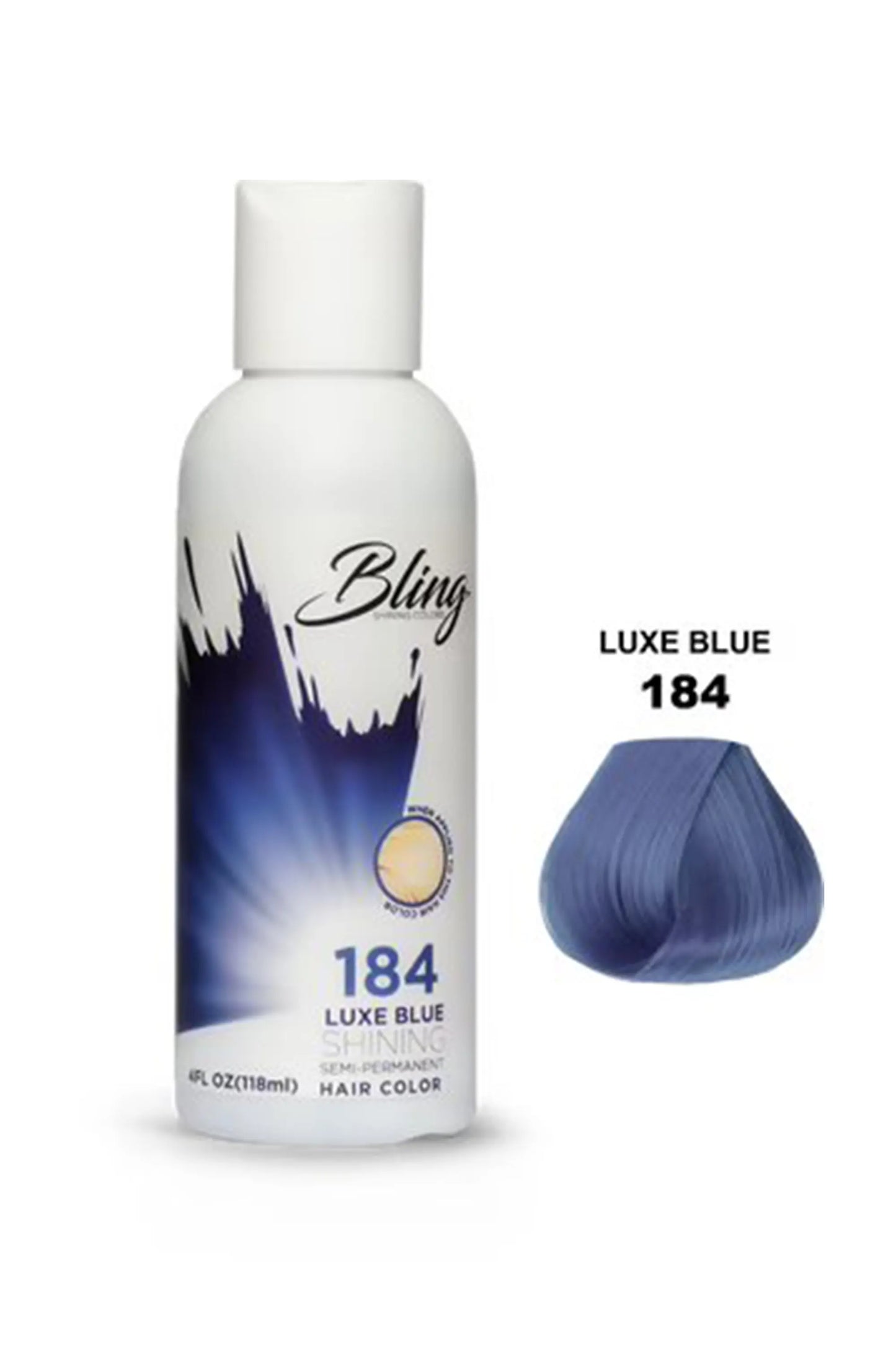 Bling Semi Permanent Hair Color 184 - Luxe Blue 118 Ml