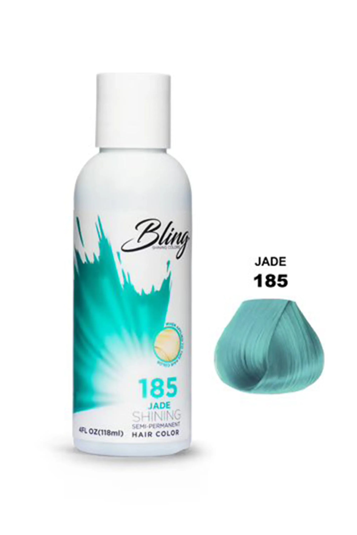 Bling Semi Permanent Hair Color 185 - Jade 118 Ml