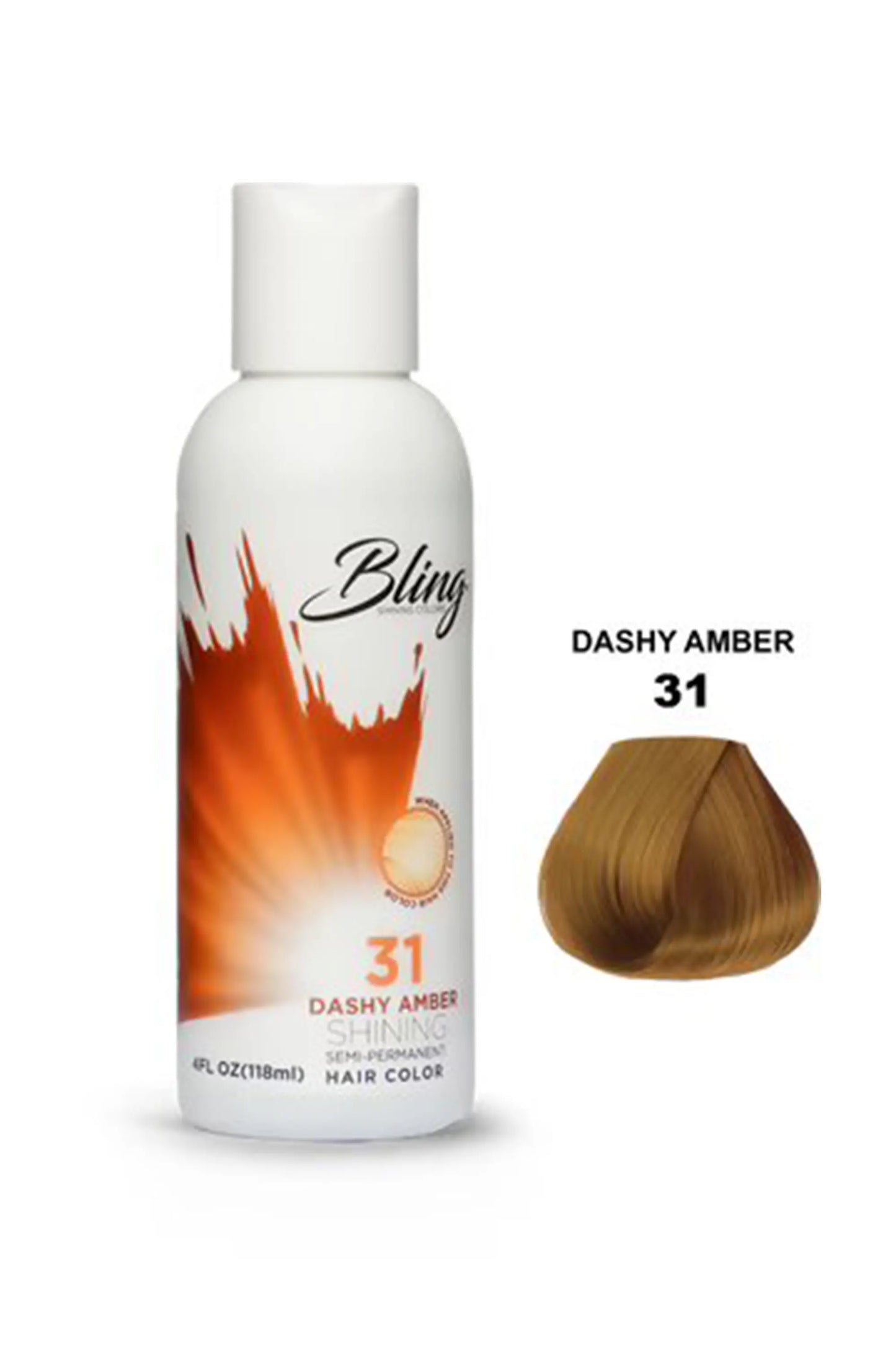 Bling Semi Permanent Hair Color 31 - Dashy Amber 118 Ml