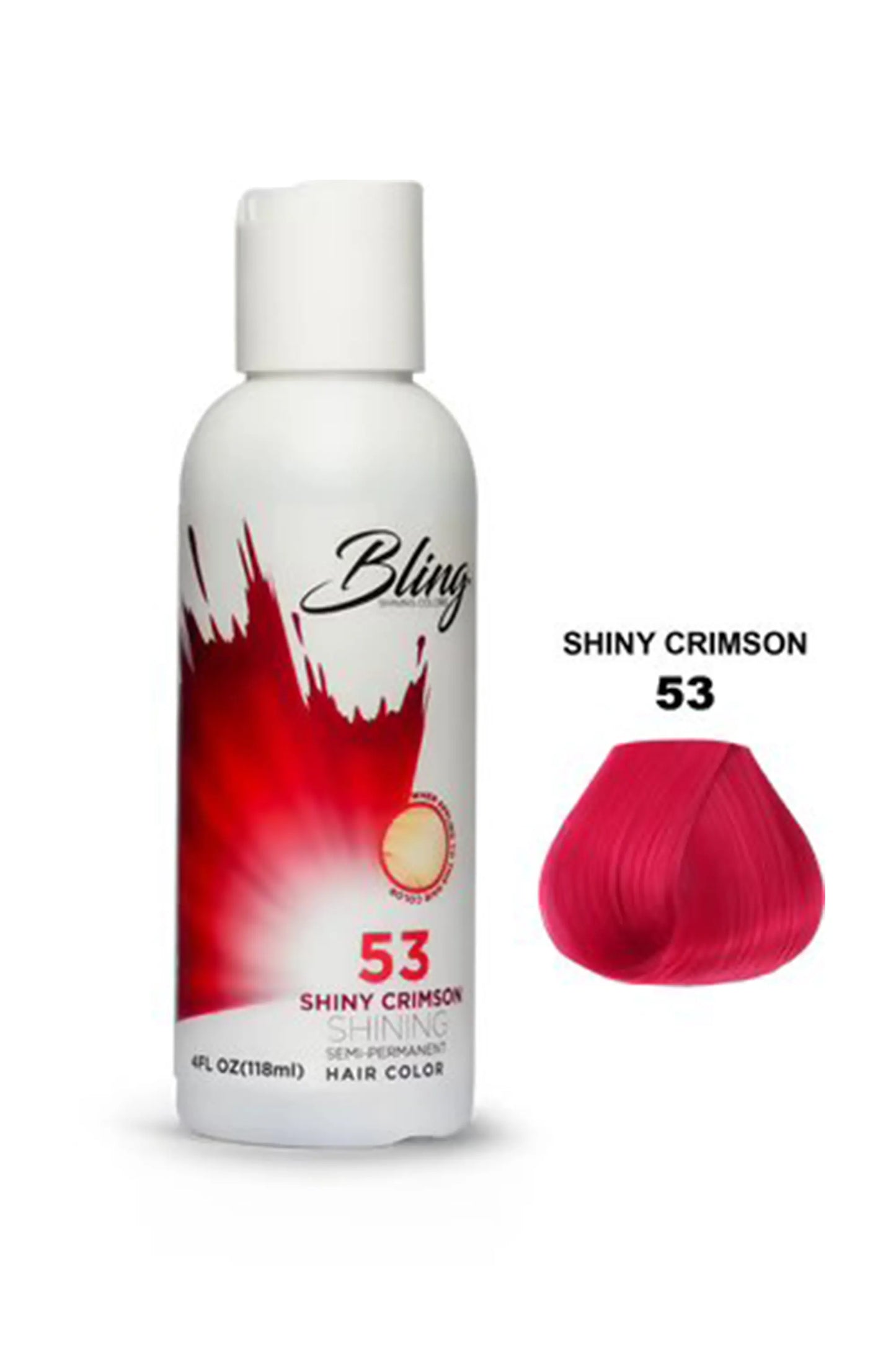 Bling Semi Permanent Hair Color 53 - Shiny Crimson 118 Ml