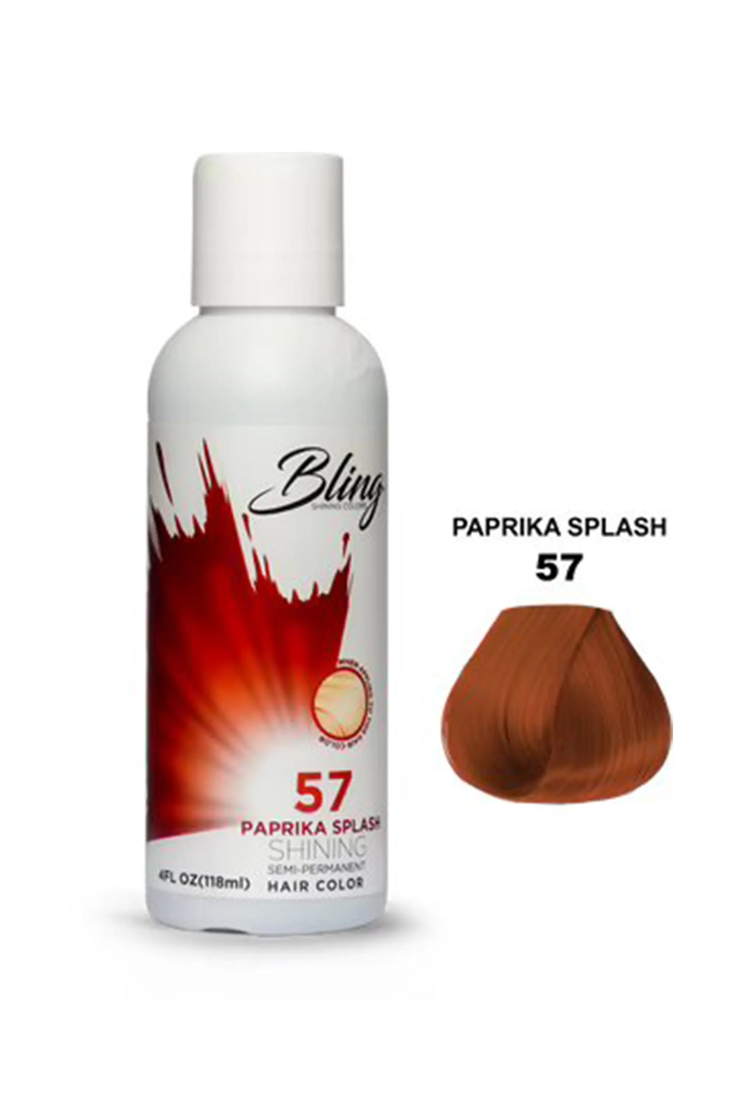 Bling Semi Permanent Hair Color 57 - Paprika Splash 118 Ml