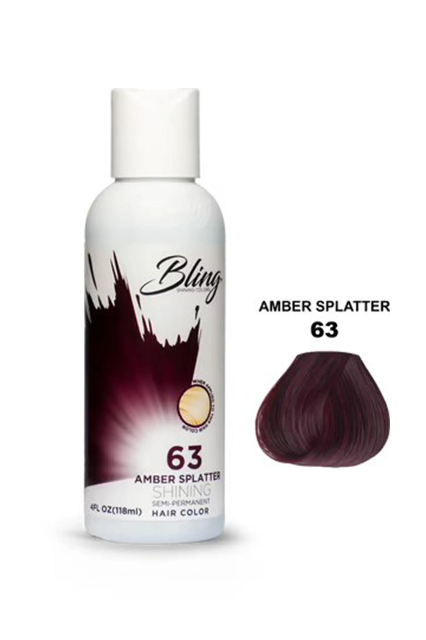 Bling Semi Permanent Hair Color 63 - Amber Splatter 118 Ml
