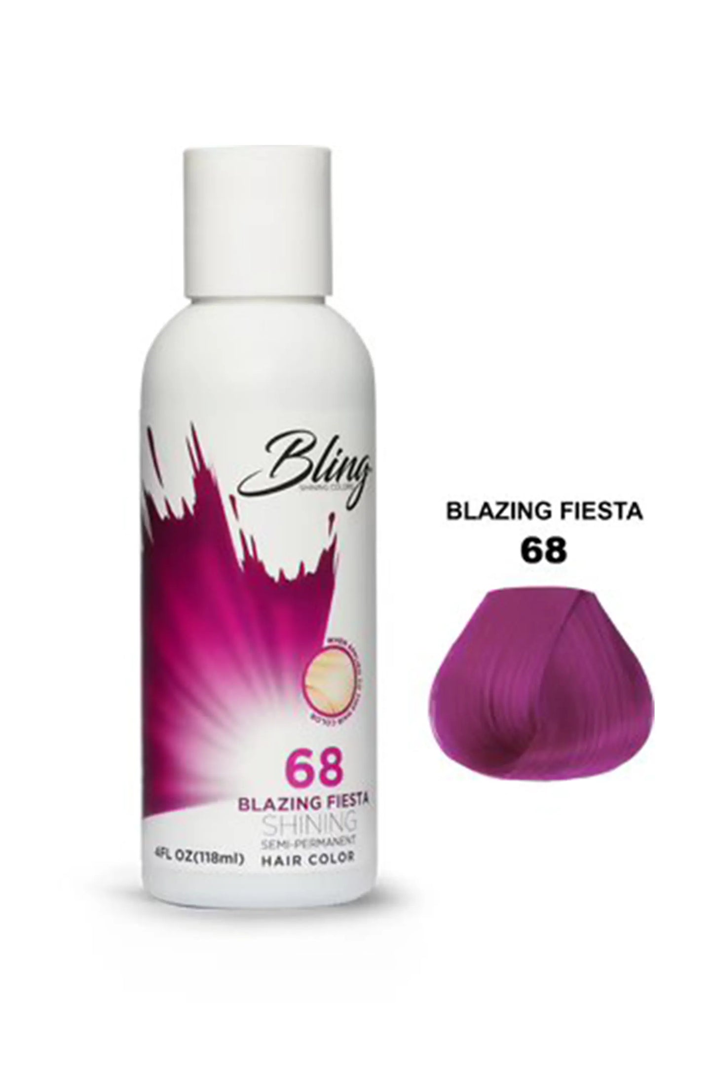 Bling Semi Permanent Hair Color 68 - Blazing Fiesta 118 Ml