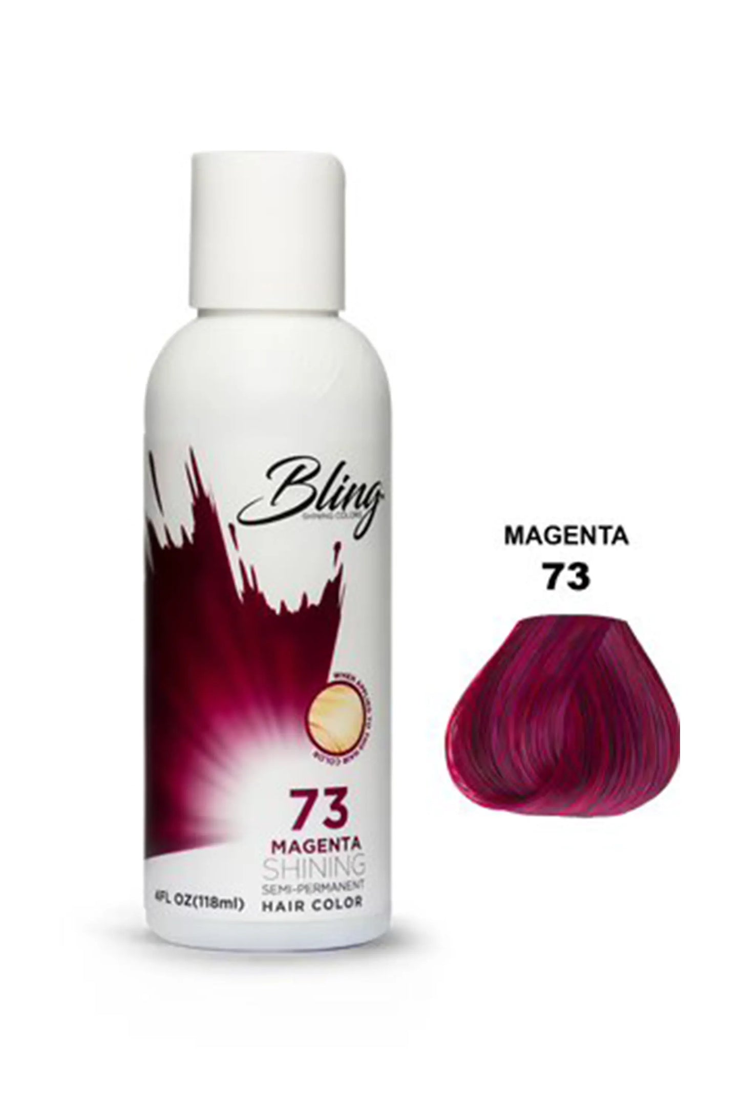 Bling Semi Permanent Hair Color 73 - Megenta 118 Ml