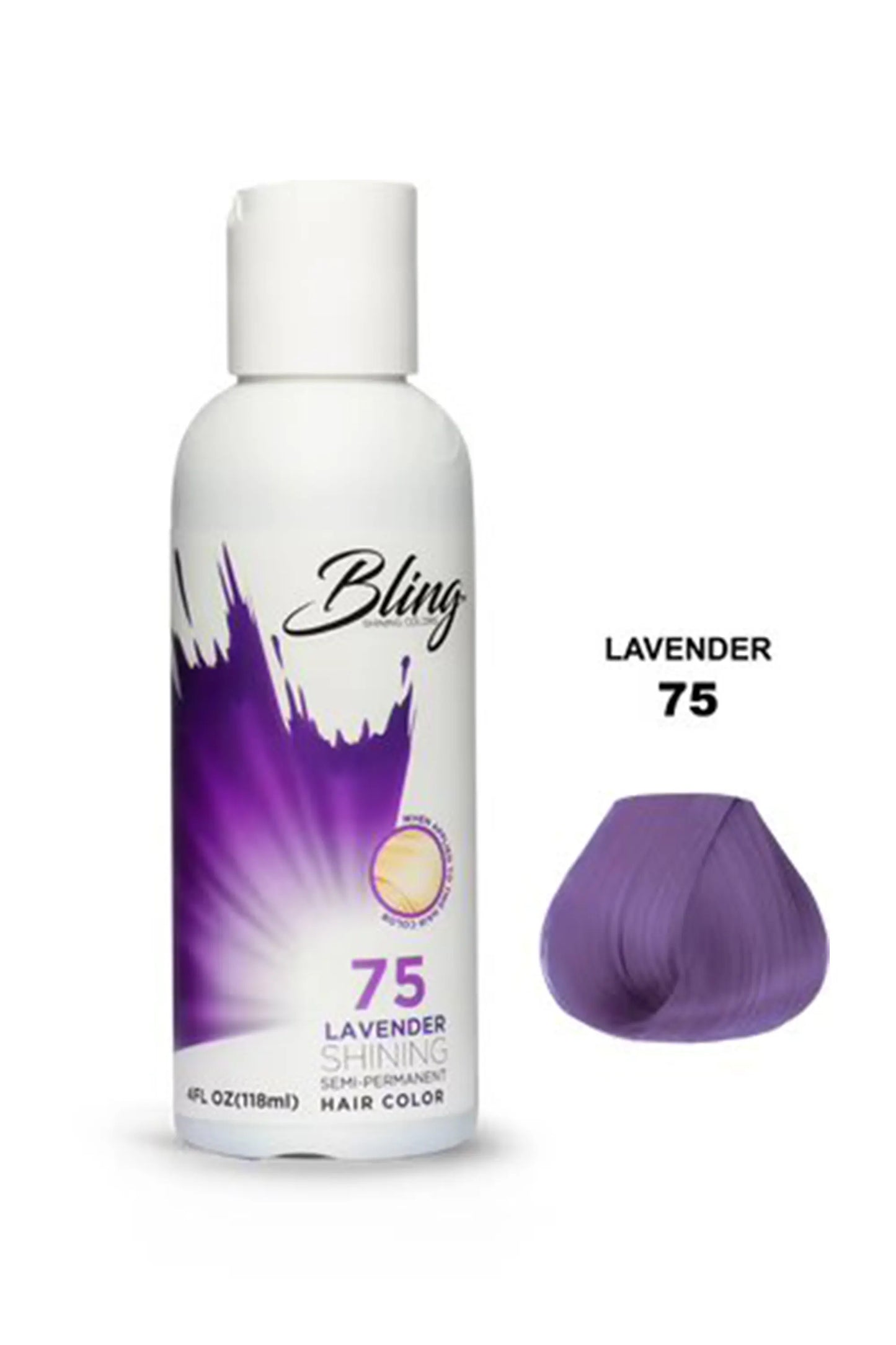 Bling Semi Permanent Hair Color 75 - Lavender 118 Ml