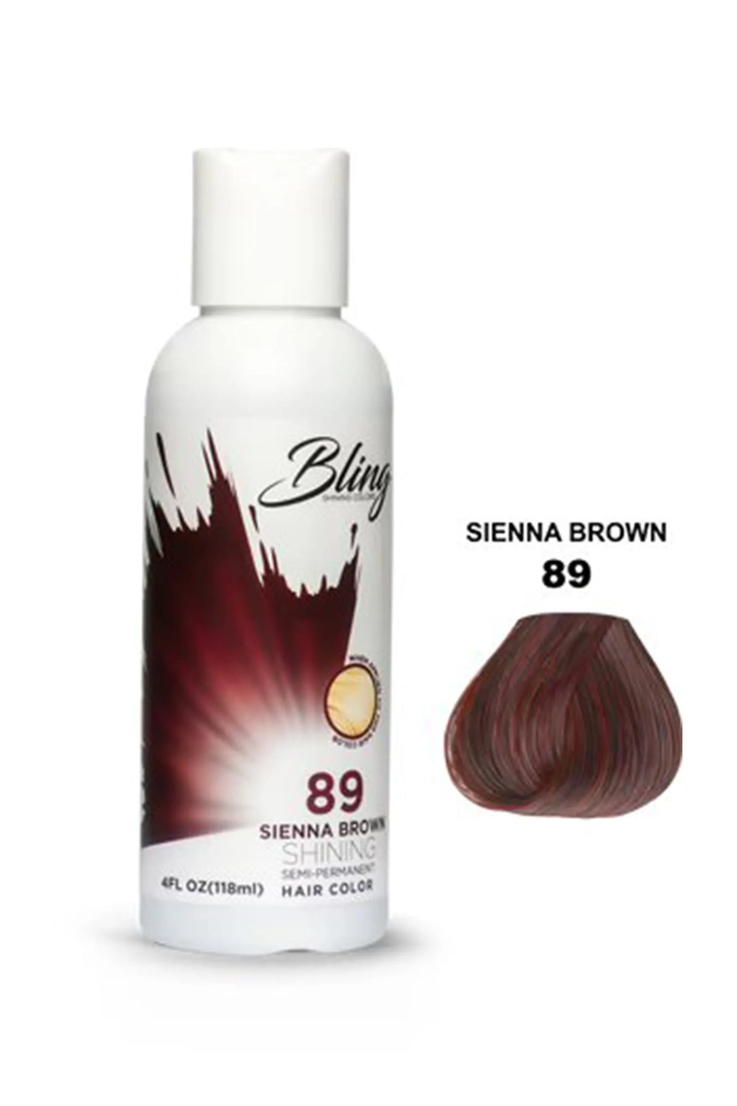 Bling Semi Permanent Hair Color 89 - Sienna Brown 118 Ml