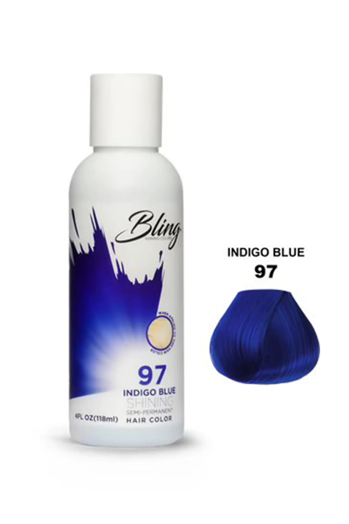 Bling Semi Permanent Hair Color 97 - Indigo Blue 118 Ml