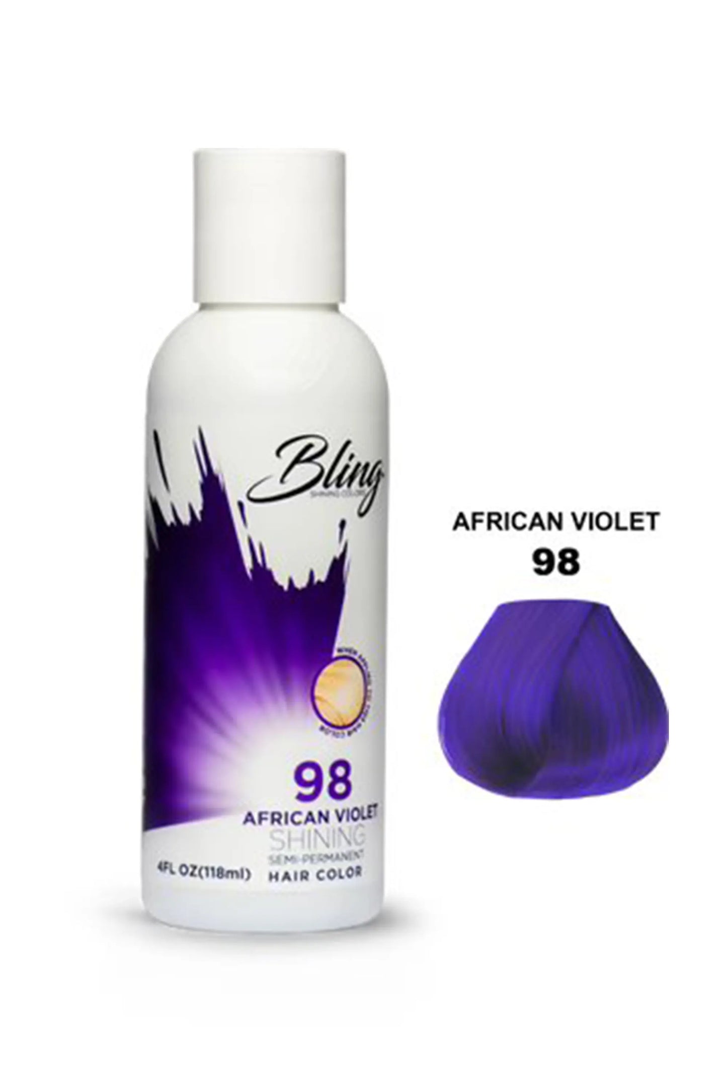 Bling Semi Permanent Hair Color 98 - African Violet 118 Ml