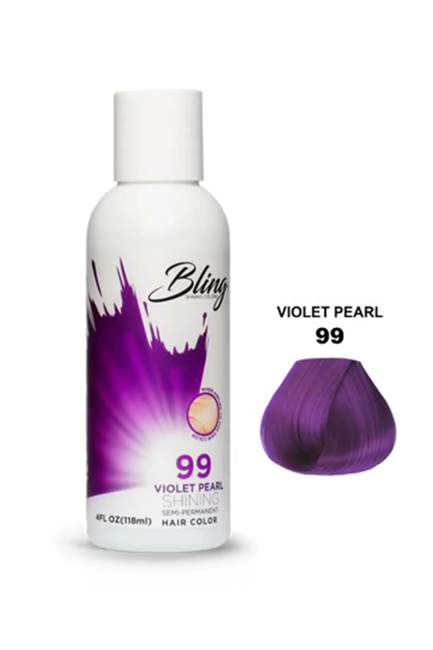 Bling Semi Permanent Hair Color 99 - Violet Pearl 118 Ml