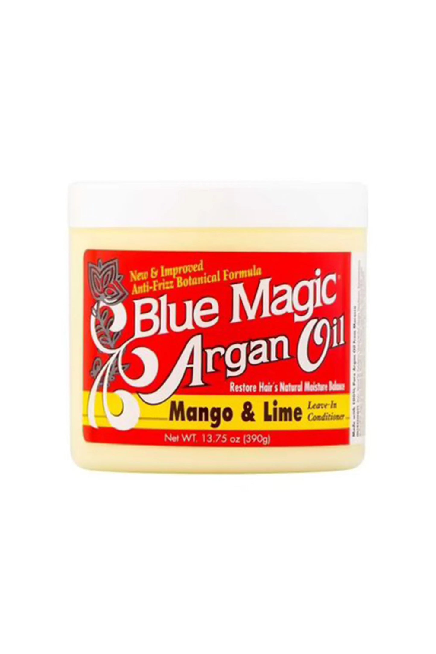Blue Magic ARGAN OIL Mango And Lime Leave In Conditioner - 13.75oz Jar