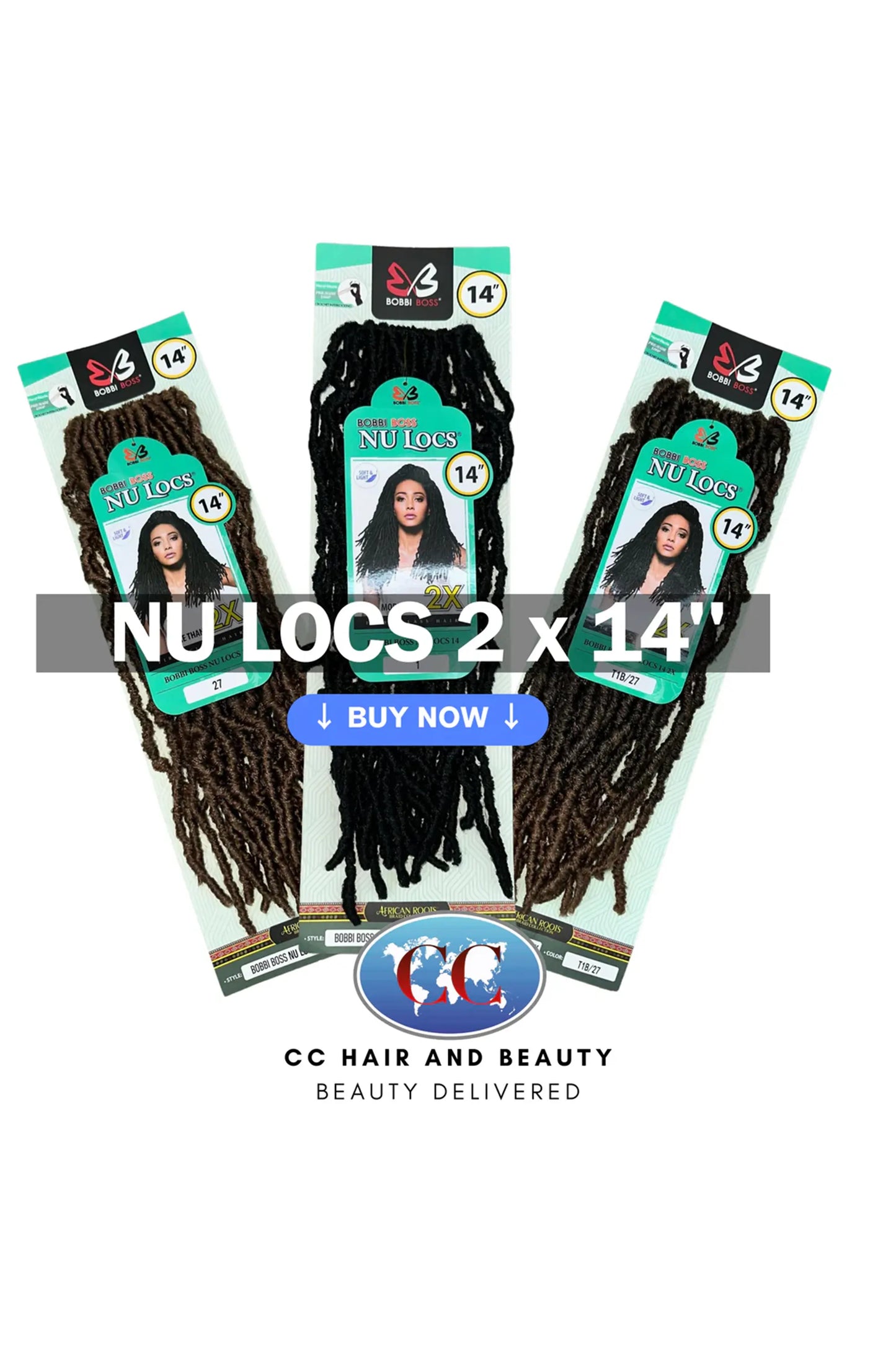 Bobbi Boss Crochet Braid - 2X Nu Locs 14"