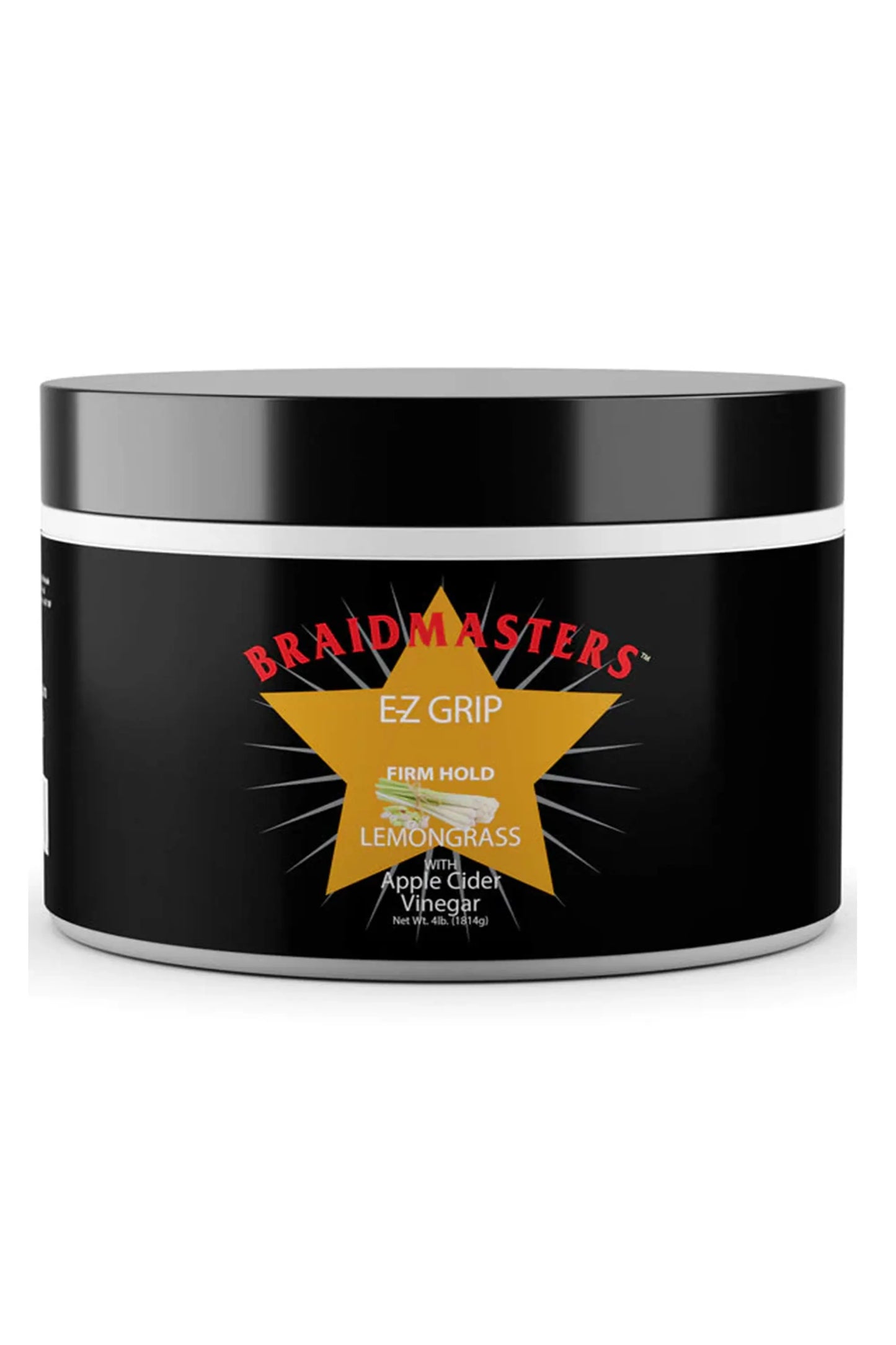 Braid Masters E-z Grip Braid And Loc Gel Firm Hold Lemongrass With Apple Cider Vinegar 232g