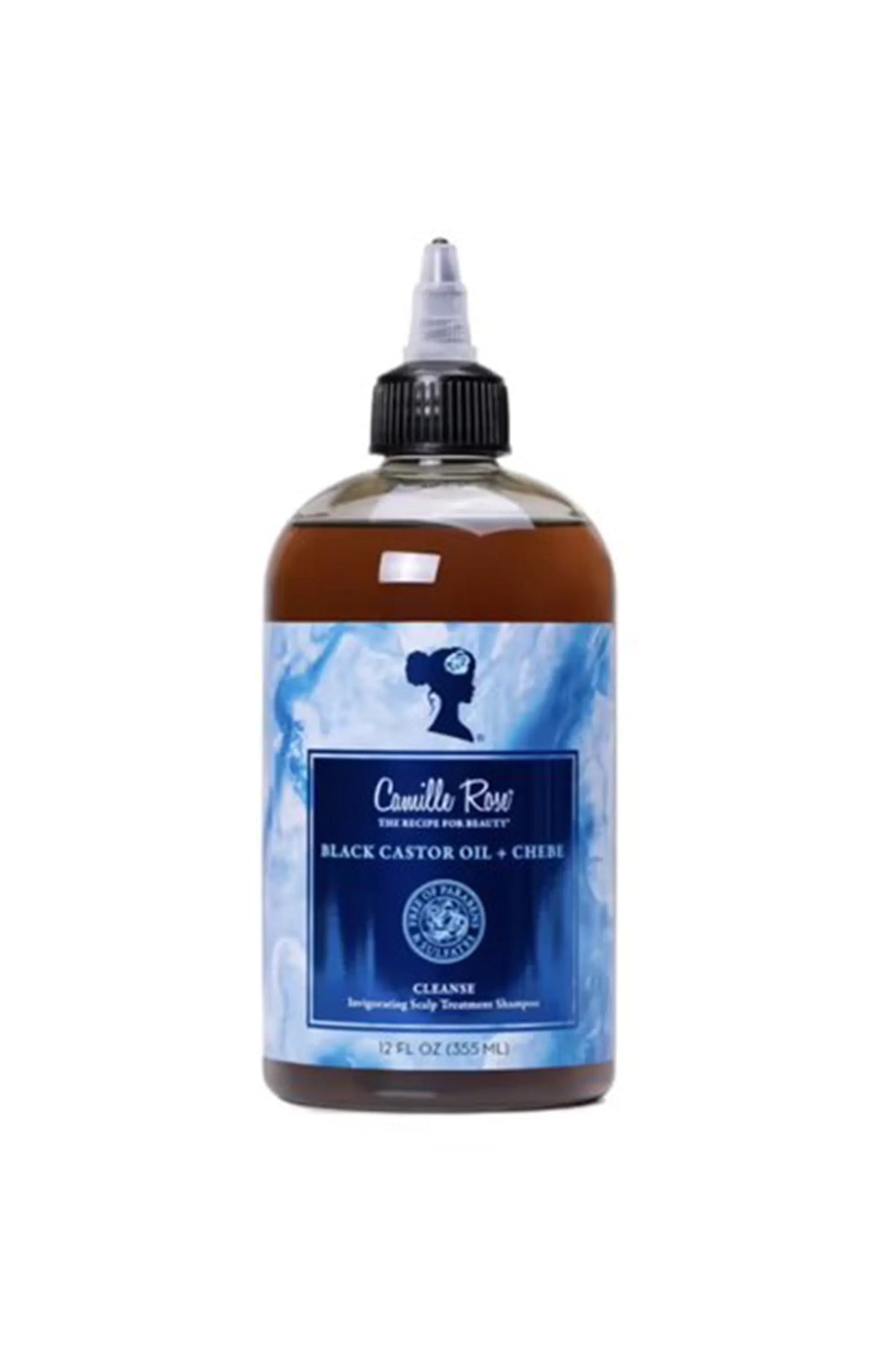 Camille Rose Black Castor Oil + Chebe Butter Cleanse Invigorating Scalp Treatment Shampoo 355ml