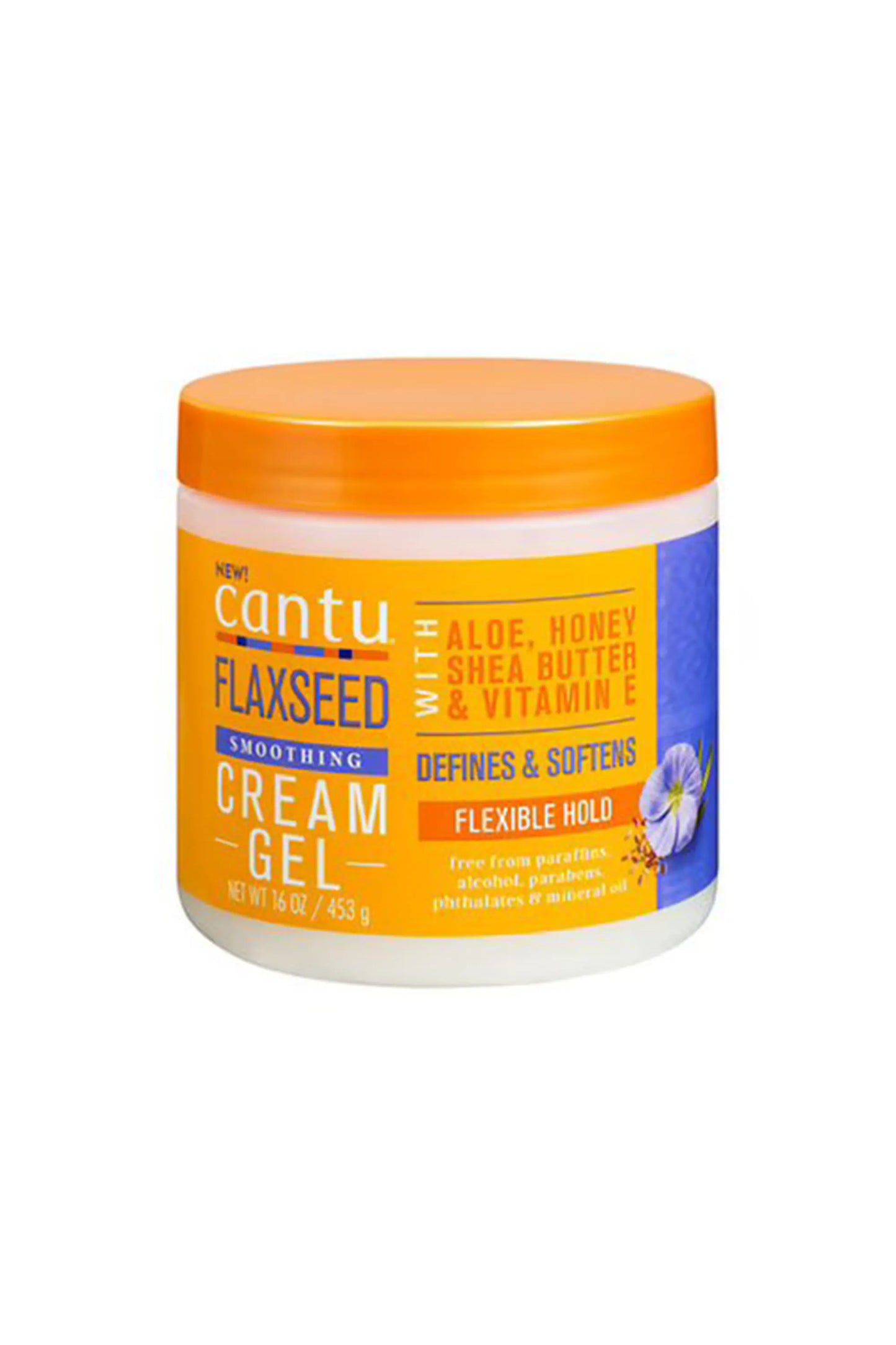 Cantu Flaxseed Smoothing Cream Gel 16 Oz/ 453 G