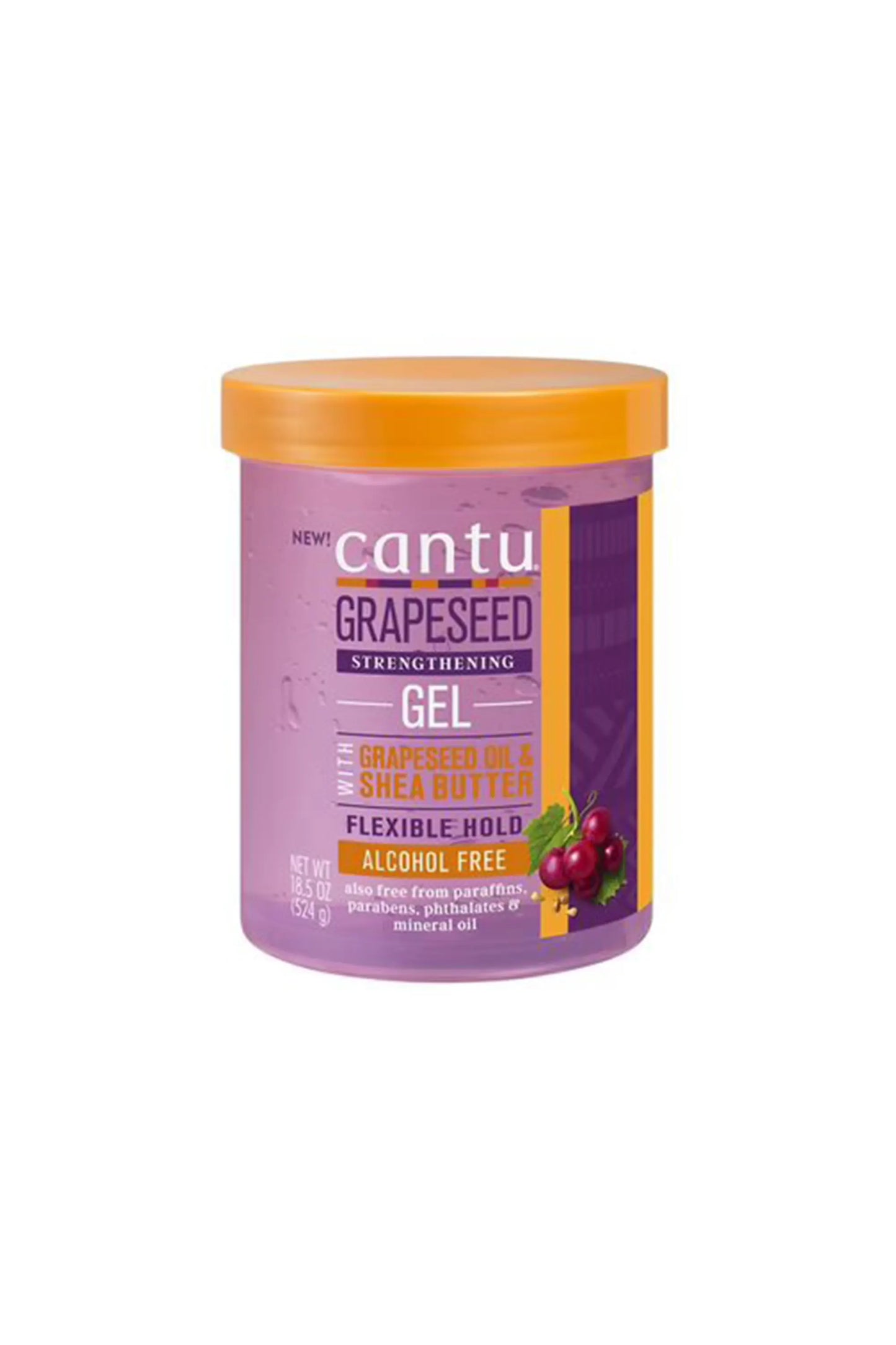 Cantu Grapeseed Strengthening Gel Flexible Hold 18.5 Oz