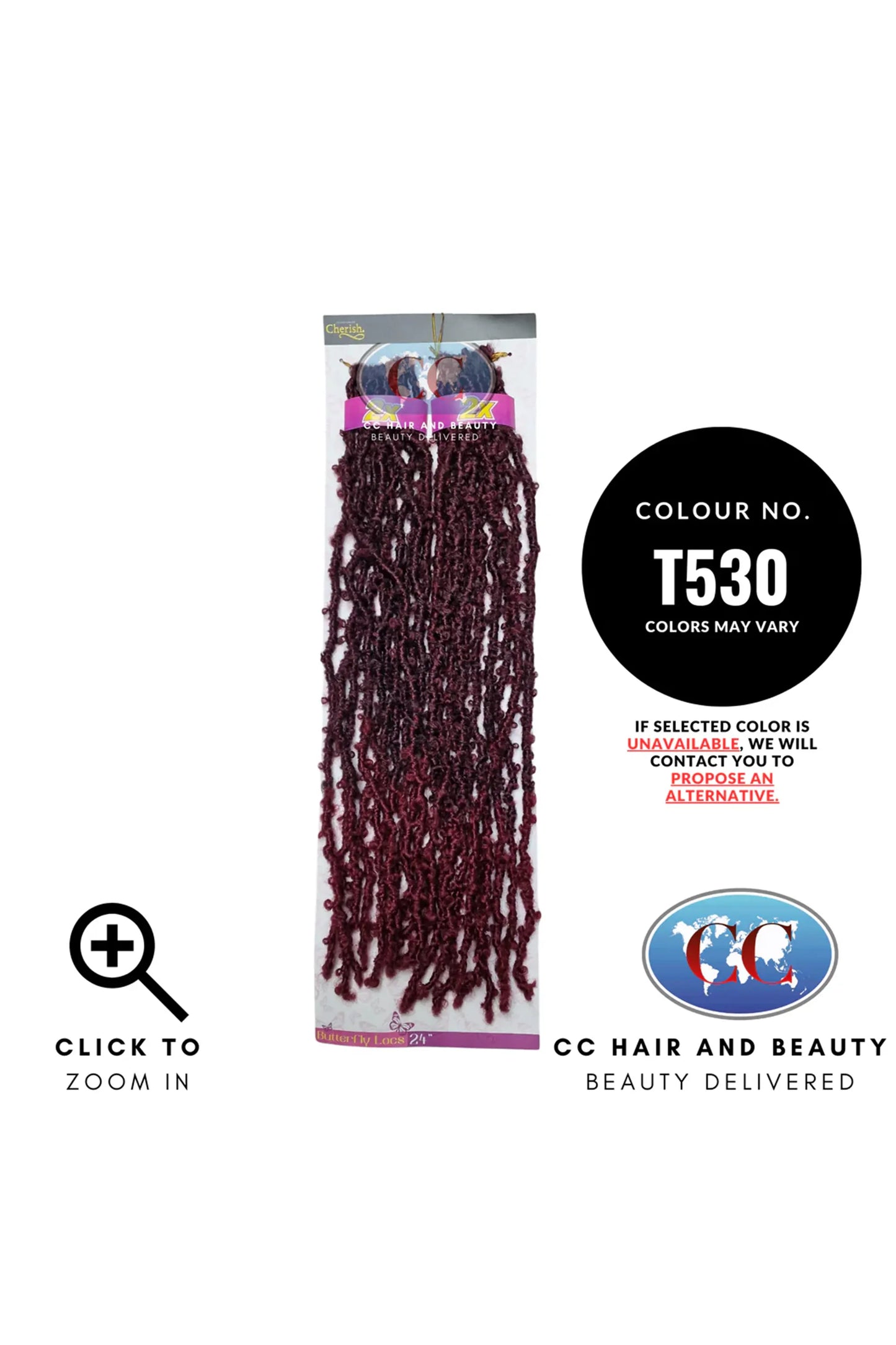 Cherish - Pre-Loop Crochet Braid 2X Value Pack Hair Extensions - Butterfly Locs 24''
