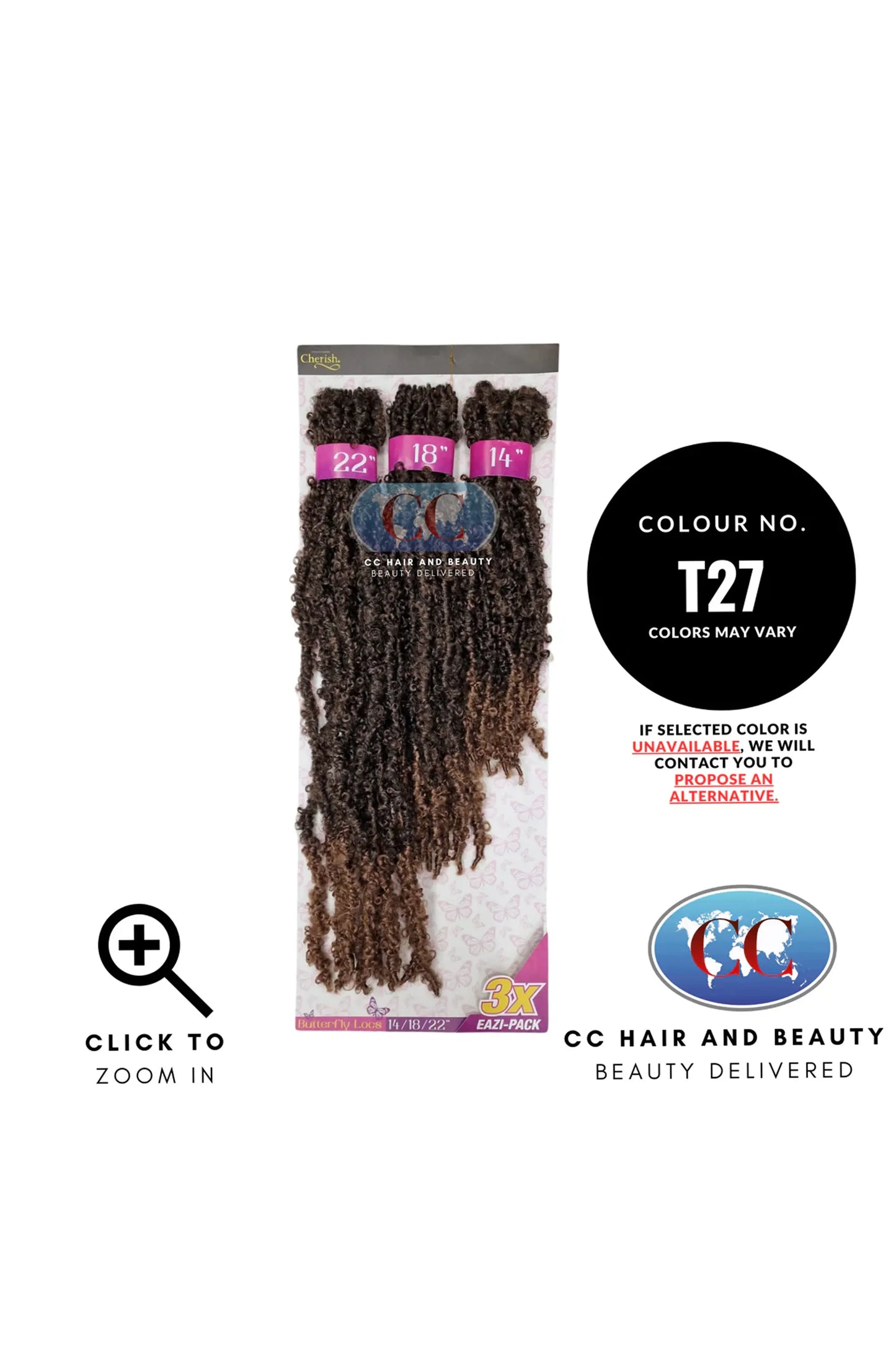 Cherish Butterfly Locs 3X Eazi Pack 14''/18''/22''
