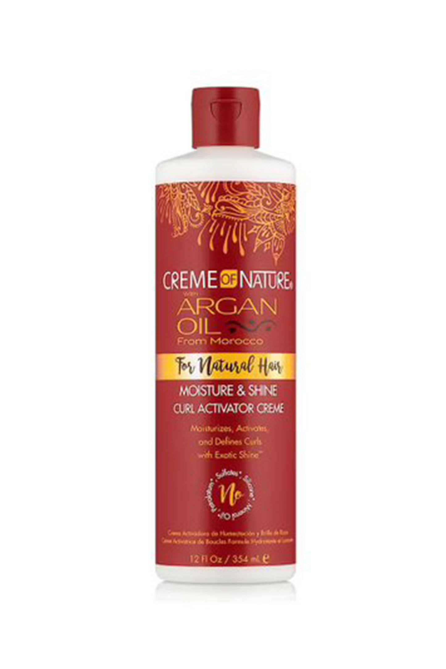 Creme Of Nature Argan Oil For Natural Hair Moisture & Shine Curl Activator Creme 354ml
