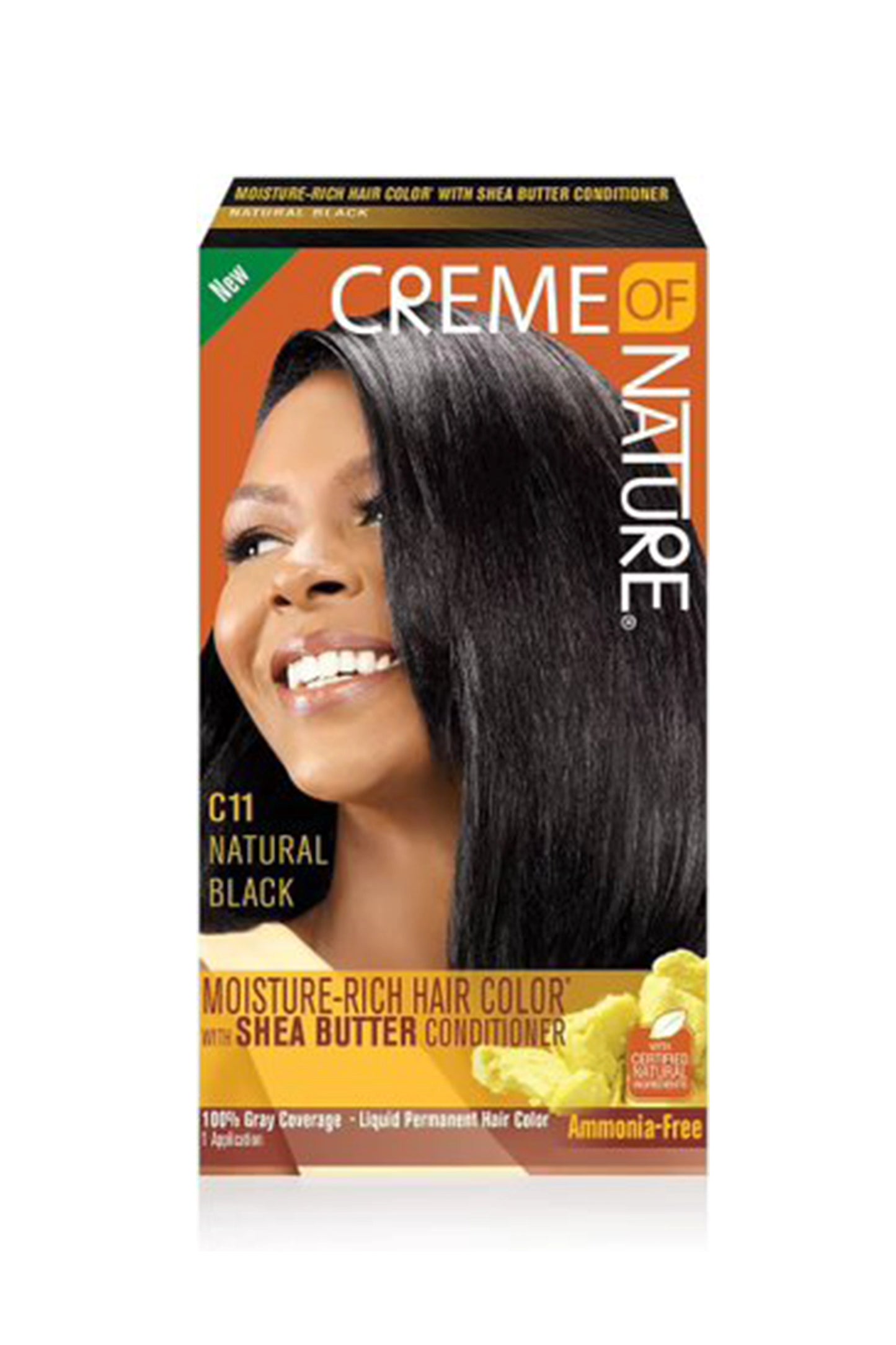 Creme Of Nature Moisture-Rich Hair Color Kit - C11 Natural Black
